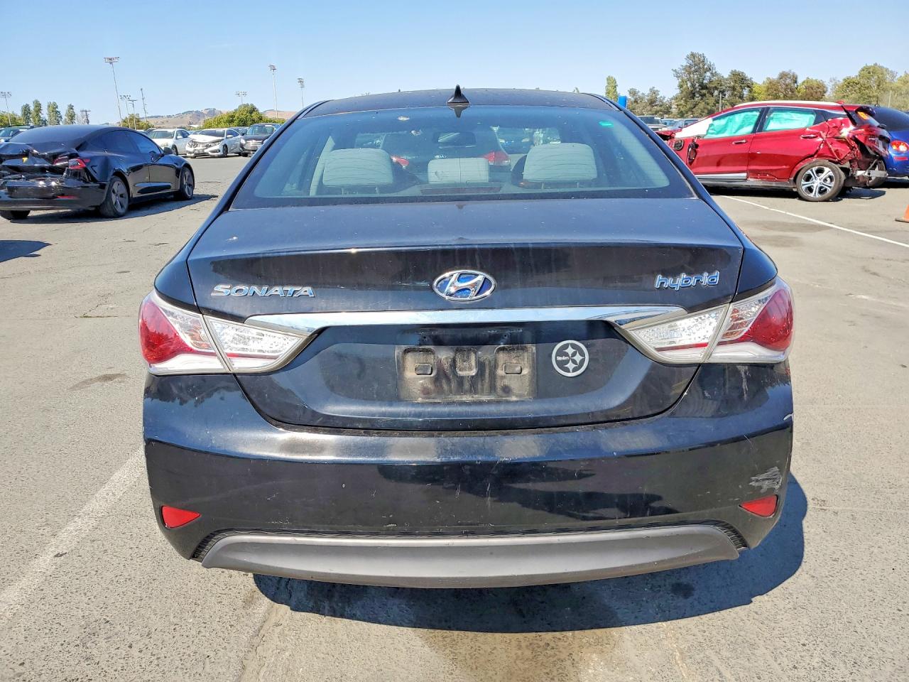 2013 Hyundai Sonata Hybrid Black vin: KMHEC4A45DA051298