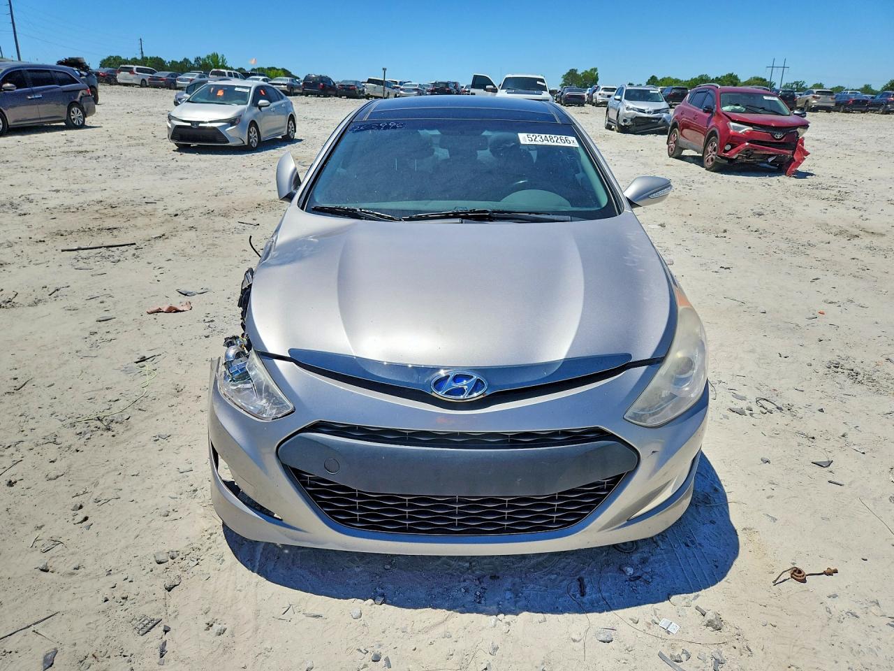 2013 Hyundai Sonata Hybrid Silver vin: KMHEC4A45DA064729
