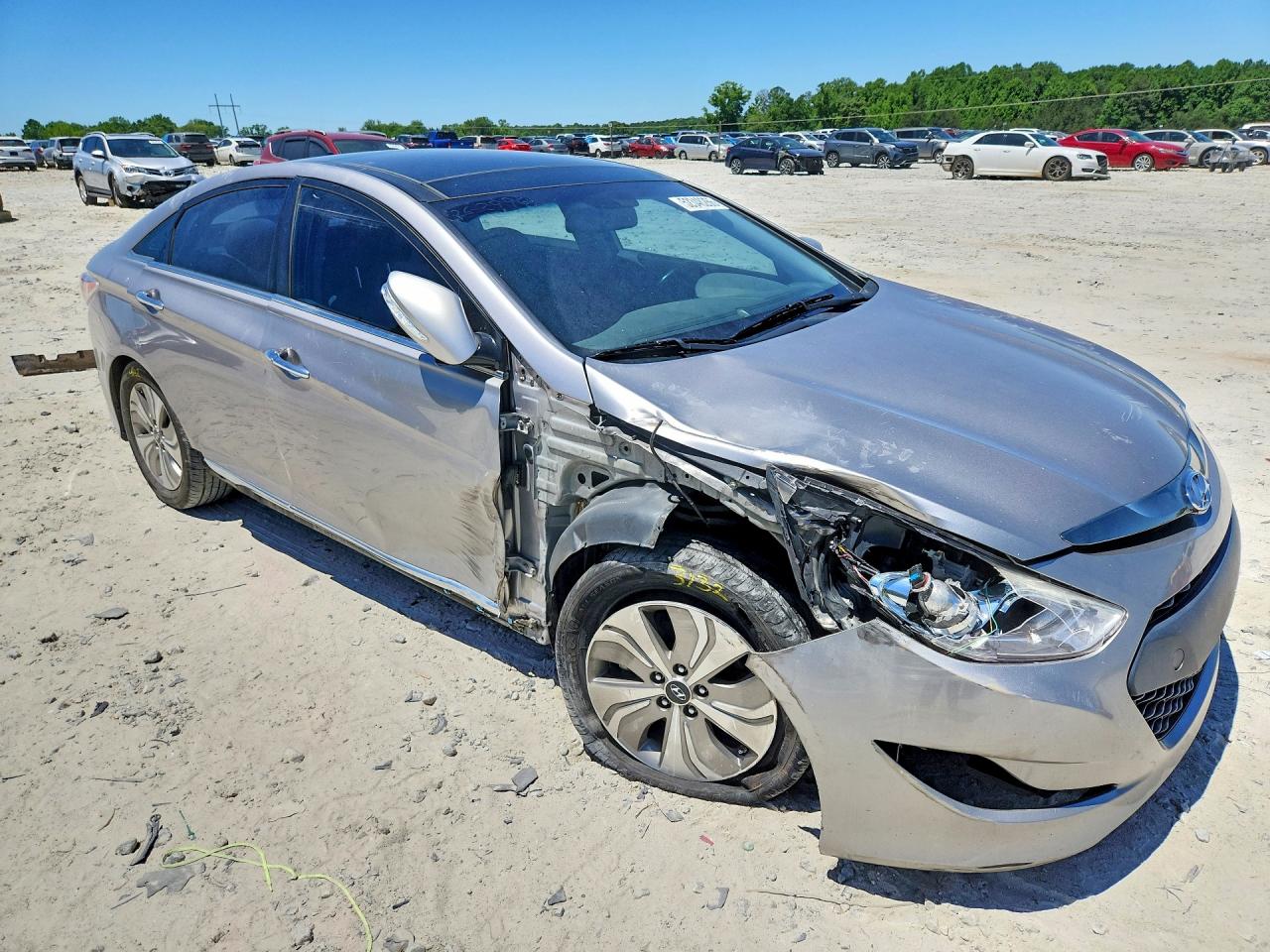 2013 Hyundai Sonata Hybrid Silver vin: KMHEC4A45DA064729
