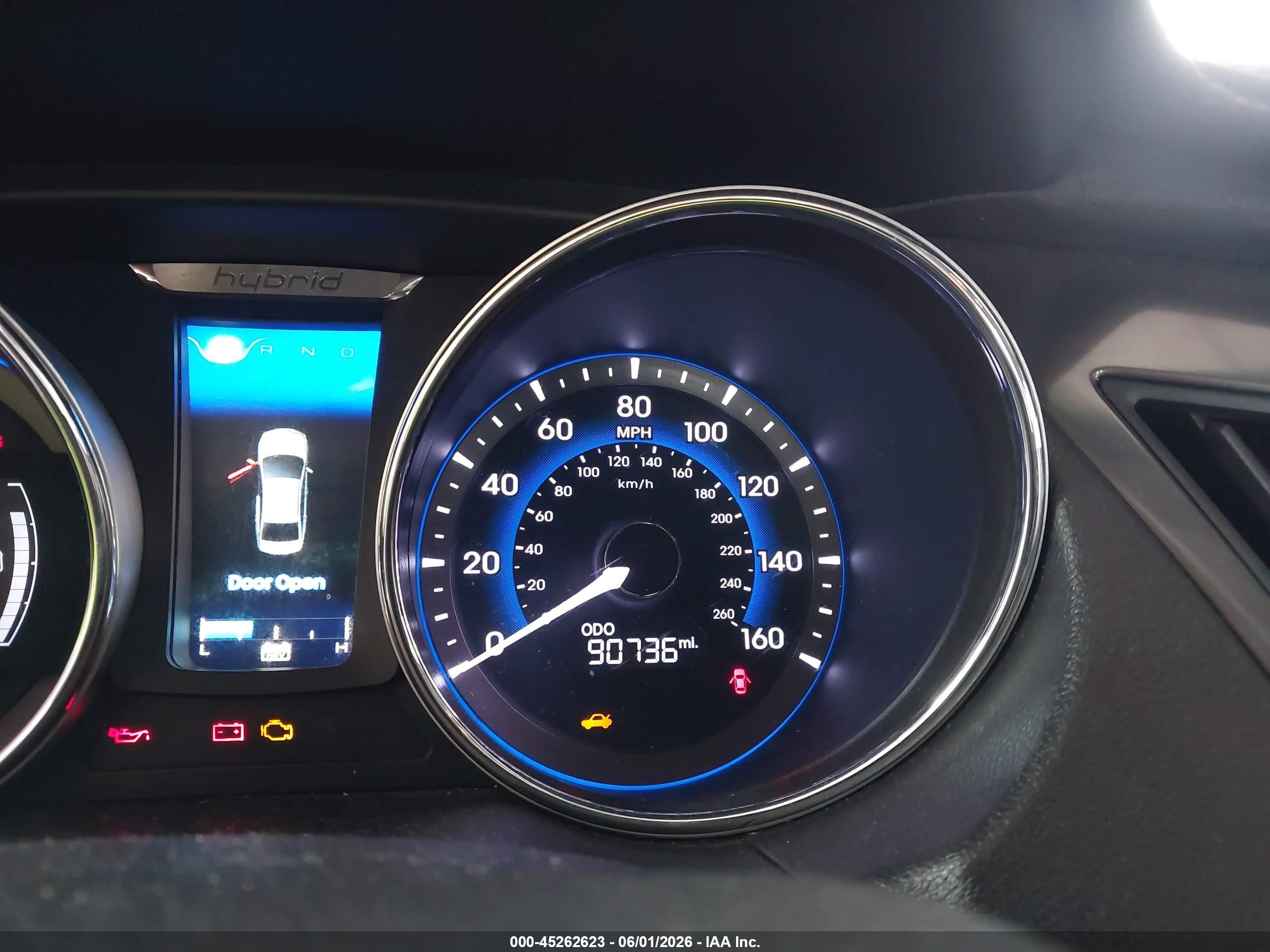 2013 Hyundai Sonata Hybrid   Серебряный vin: KMHEC4A45DA064875