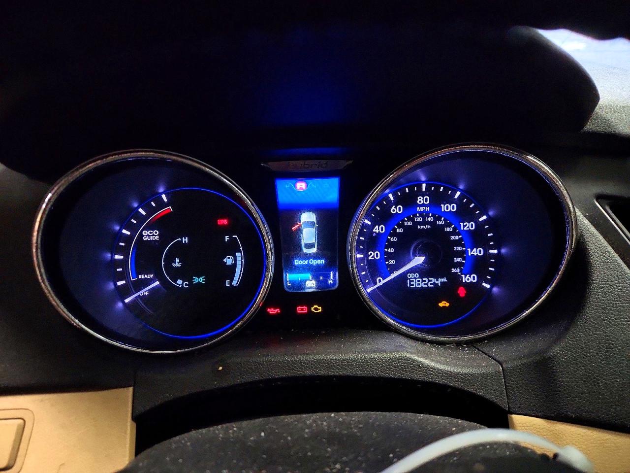 2013 Hyundai Sonata Hybrid Красный vin: KMHEC4A45DA066769
