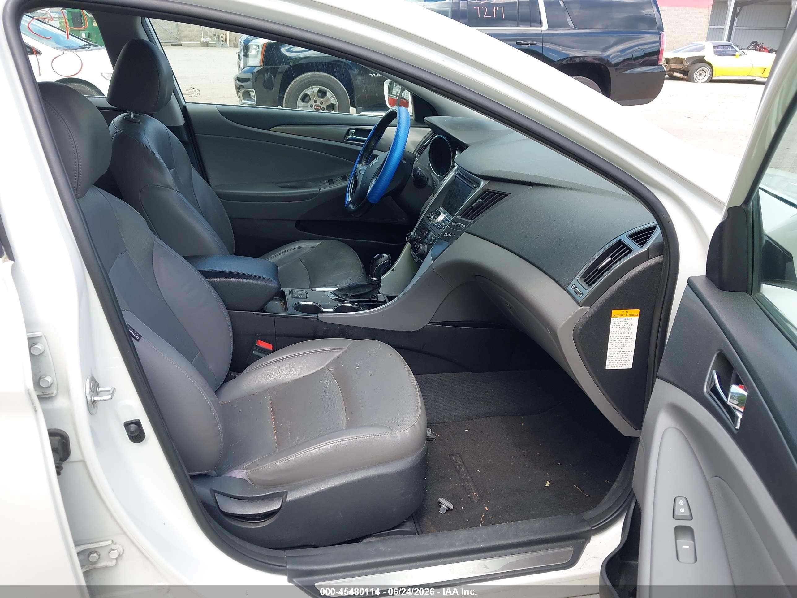 2013 Hyundai Sonata Hybrid Limited White vin: KMHEC4A45DA068506