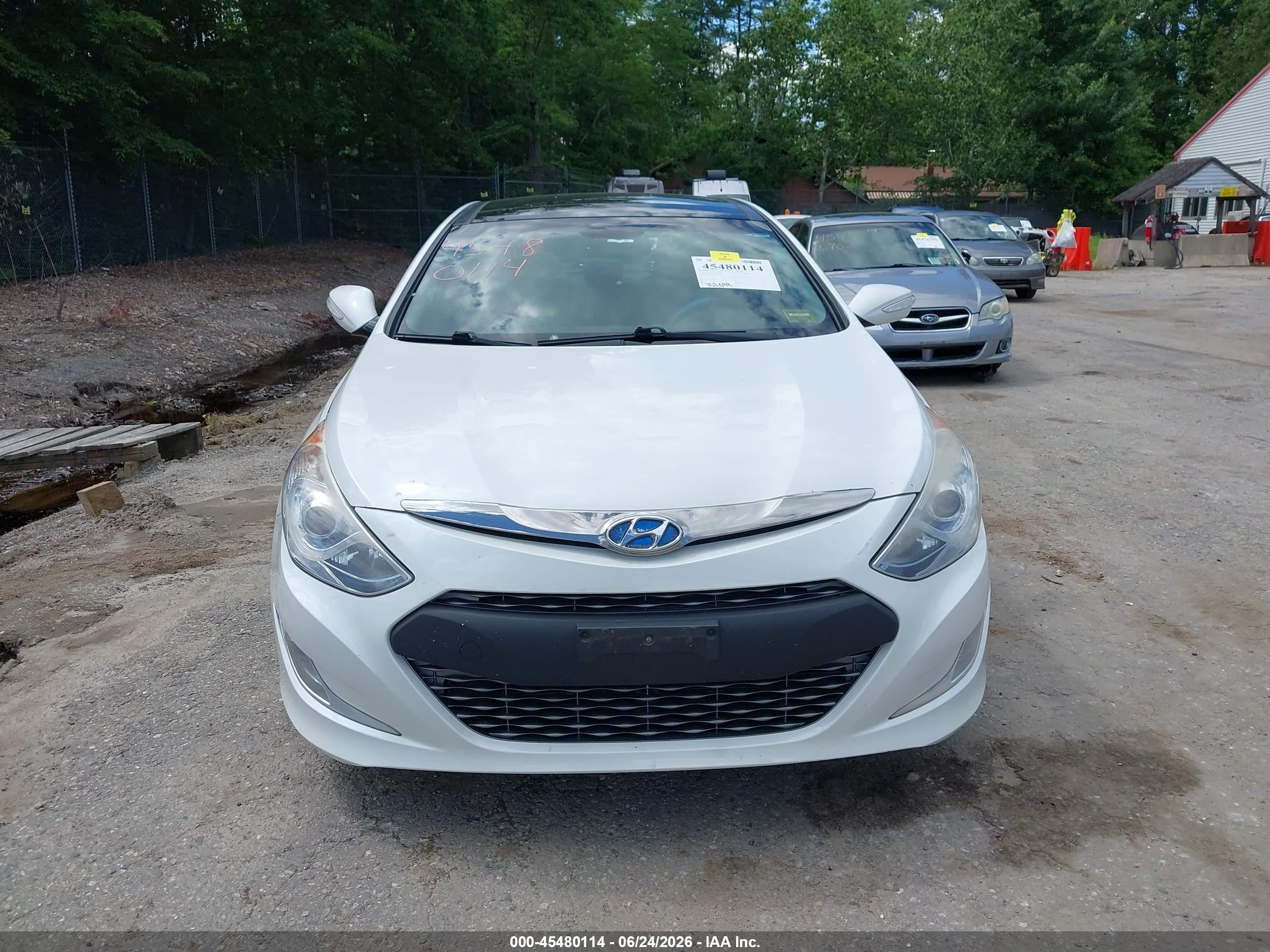 2013 Hyundai Sonata Hybrid Limited White vin: KMHEC4A45DA068506