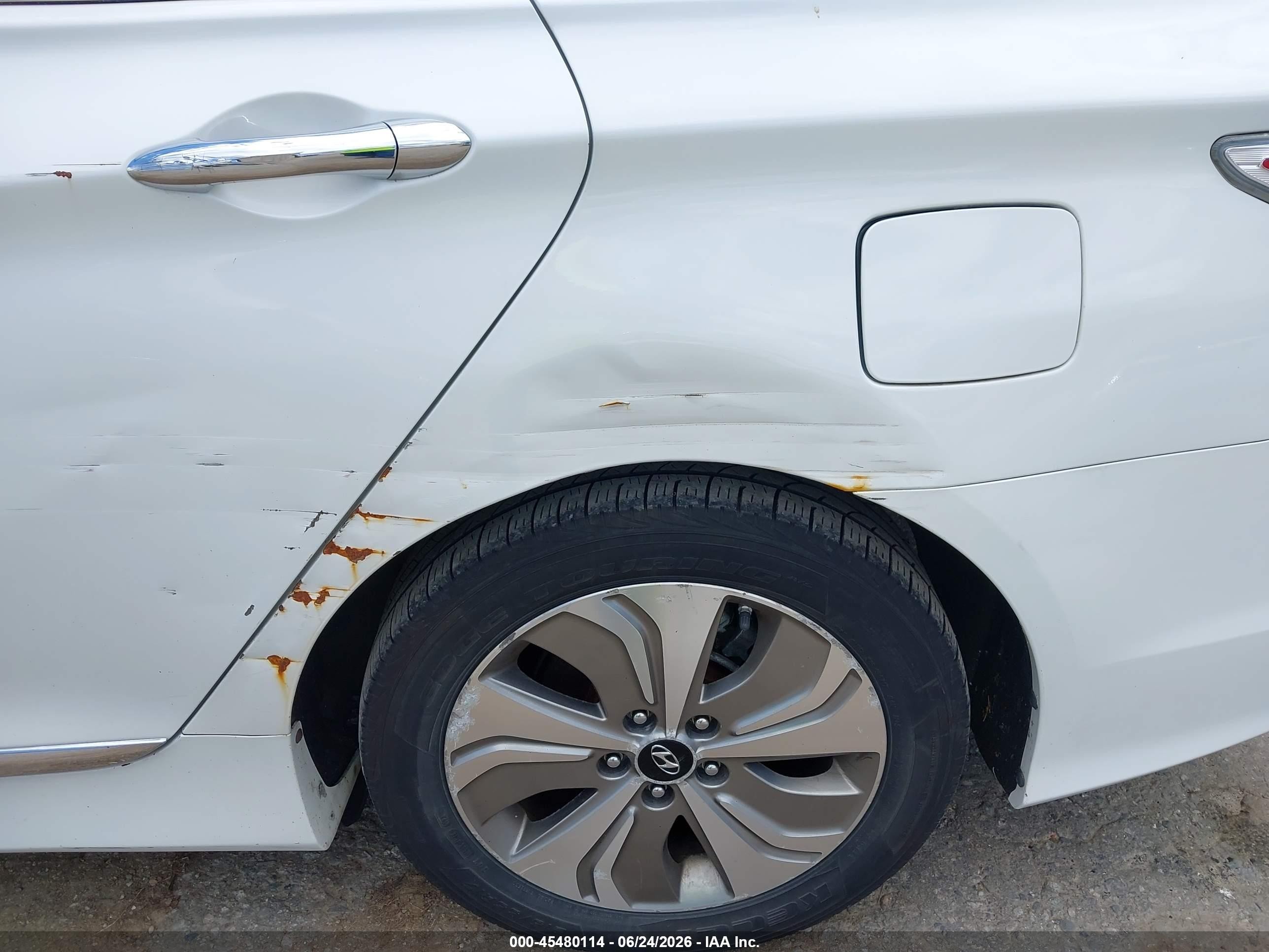2013 Hyundai Sonata Hybrid Limited White vin: KMHEC4A45DA068506
