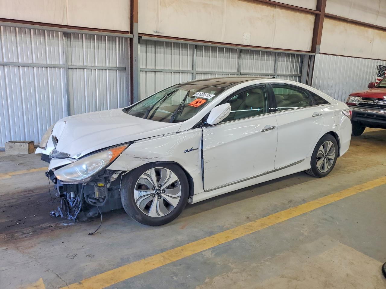 2013 Hyundai Sonata Hybrid White vin: KMHEC4A45DA068764
