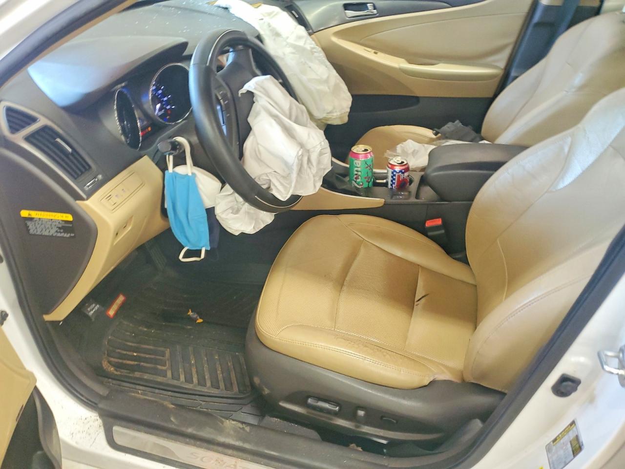 2013 Hyundai Sonata Hybrid White vin: KMHEC4A45DA068764