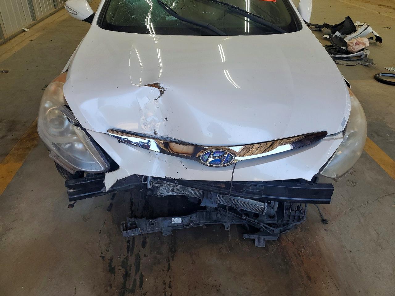 2013 Hyundai Sonata Hybrid White vin: KMHEC4A45DA068764