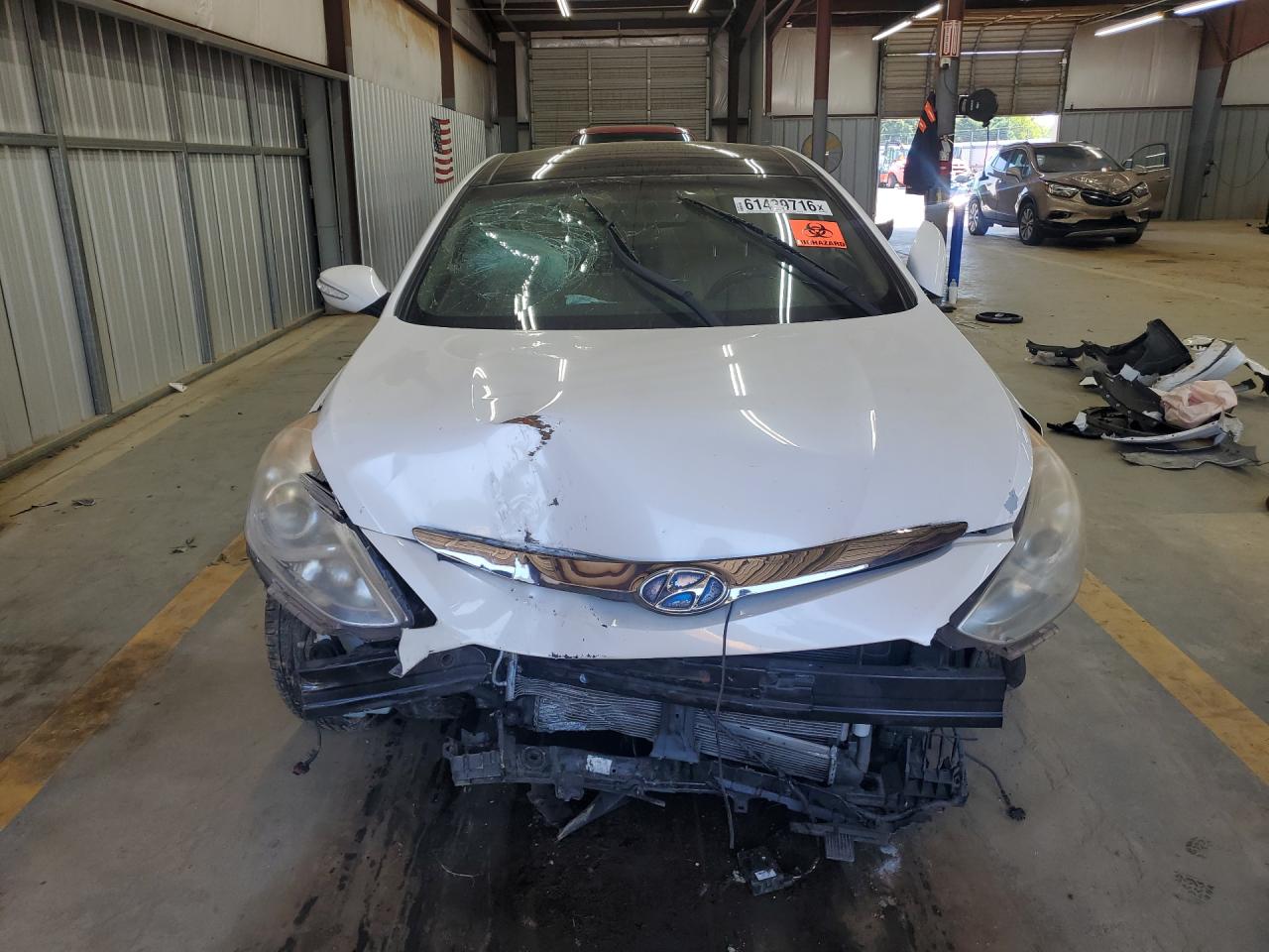 2013 Hyundai Sonata Hybrid White vin: KMHEC4A45DA068764