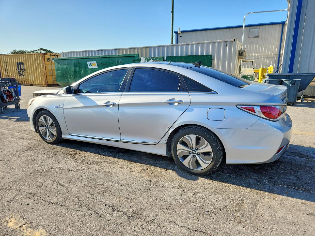 2013 Hyundai Sonata Hybrid Silver vin: KMHEC4A45DA071566