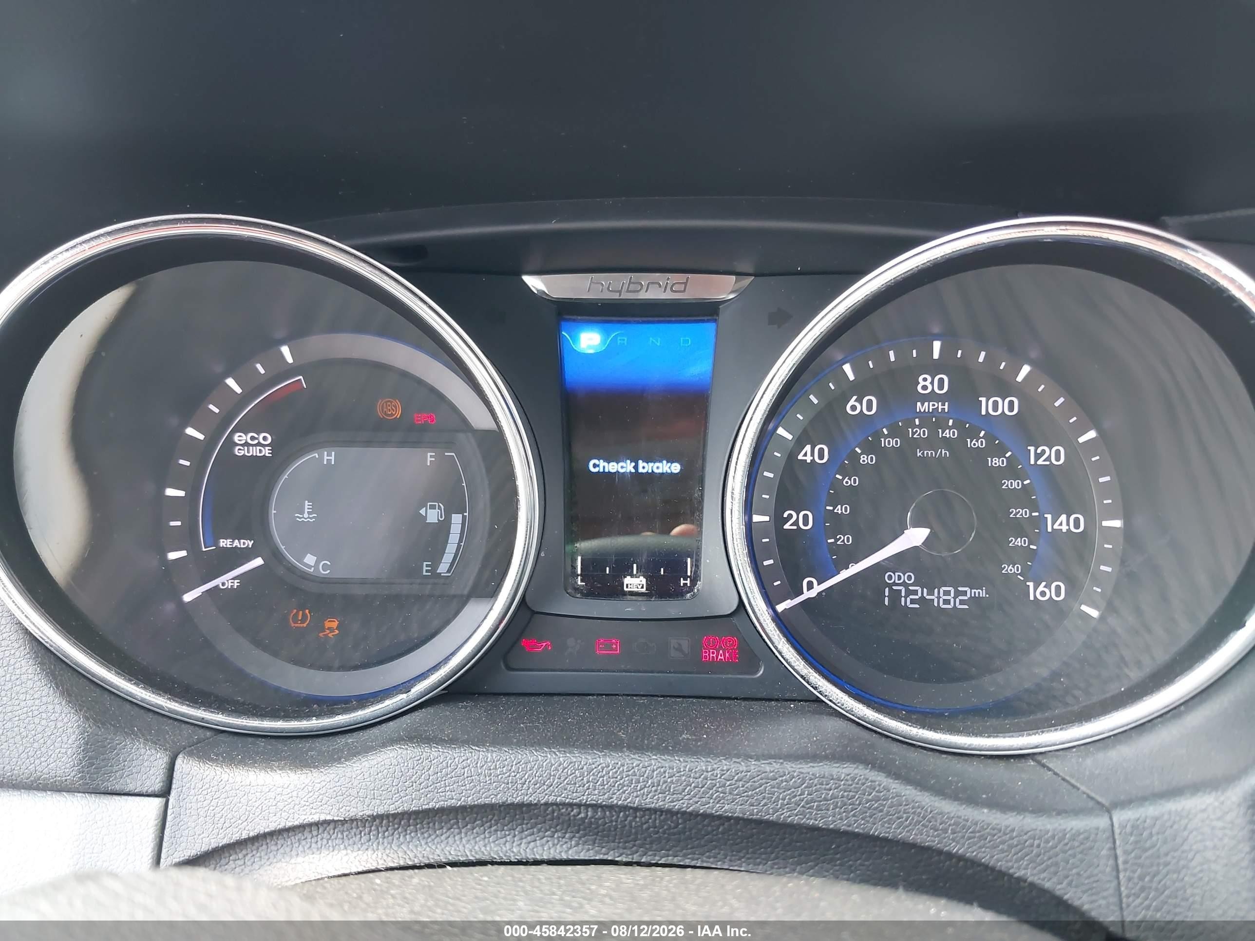 2013 Hyundai Sonata Hybrid   Silver vin: KMHEC4A45DA076458