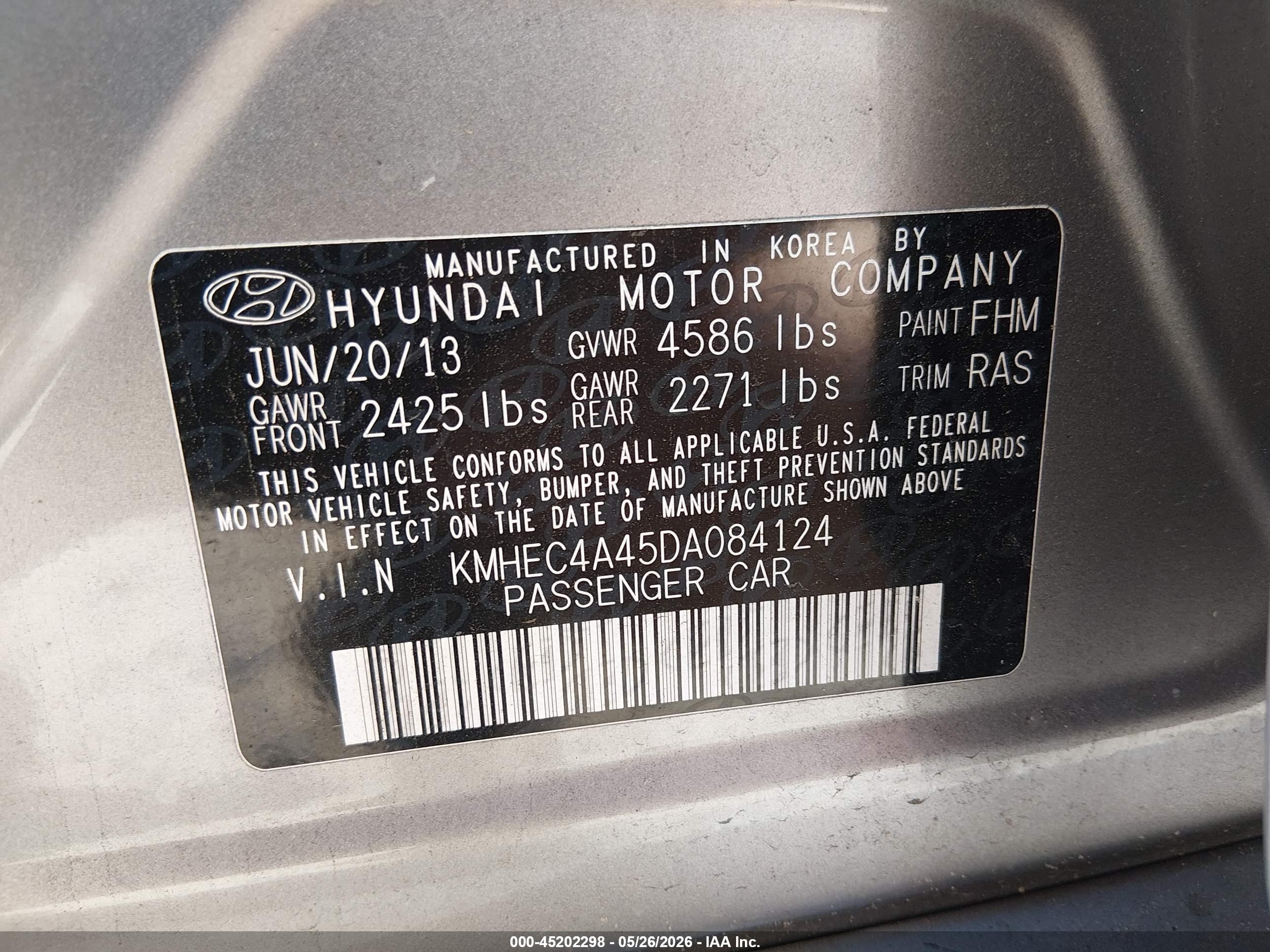 2013 Hyundai Sonata Hybrid Limited Silver vin: KMHEC4A45DA084124