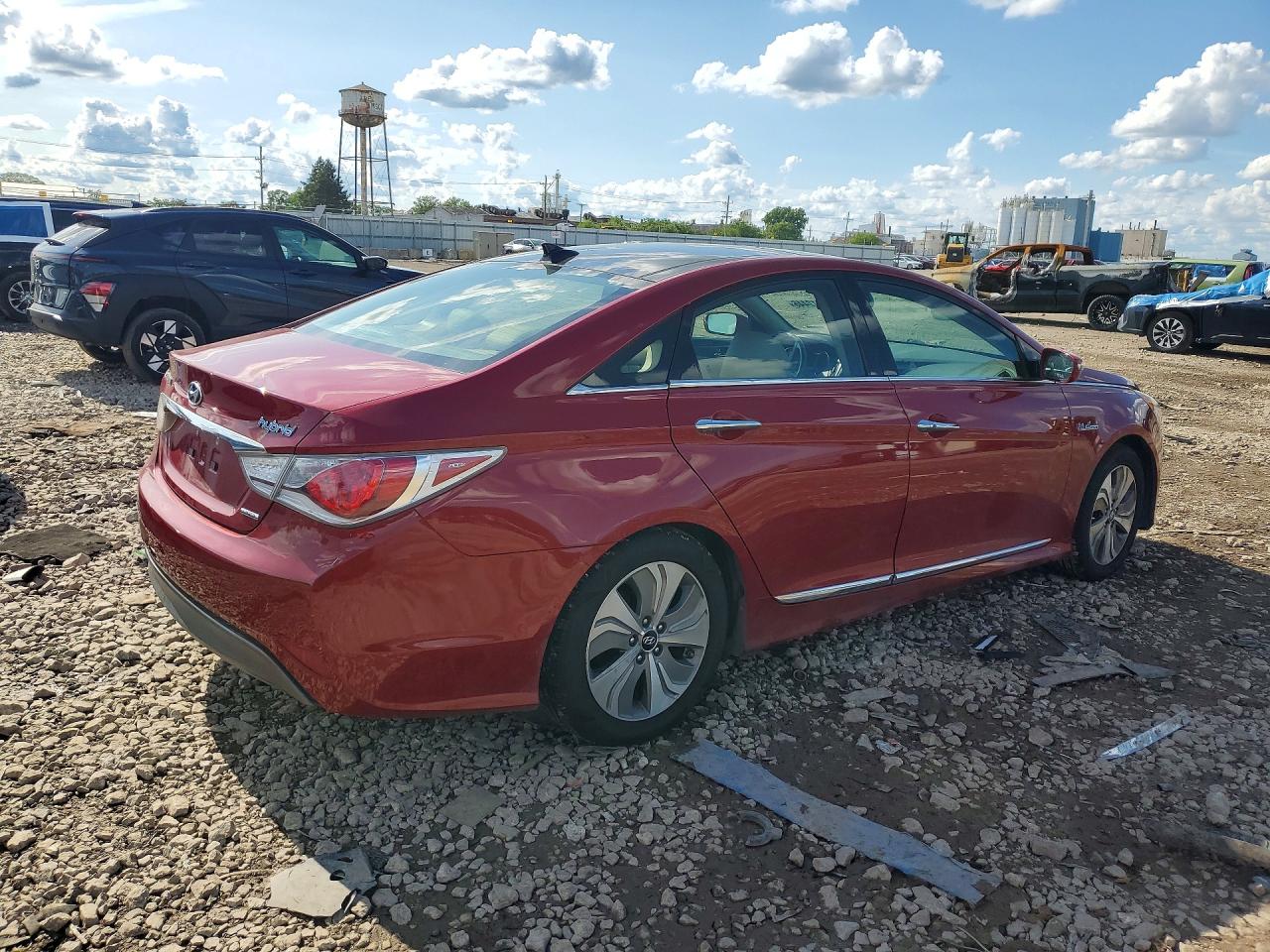 2013 Hyundai Sonata Hybrid Красный vin: KMHEC4A45DA084348