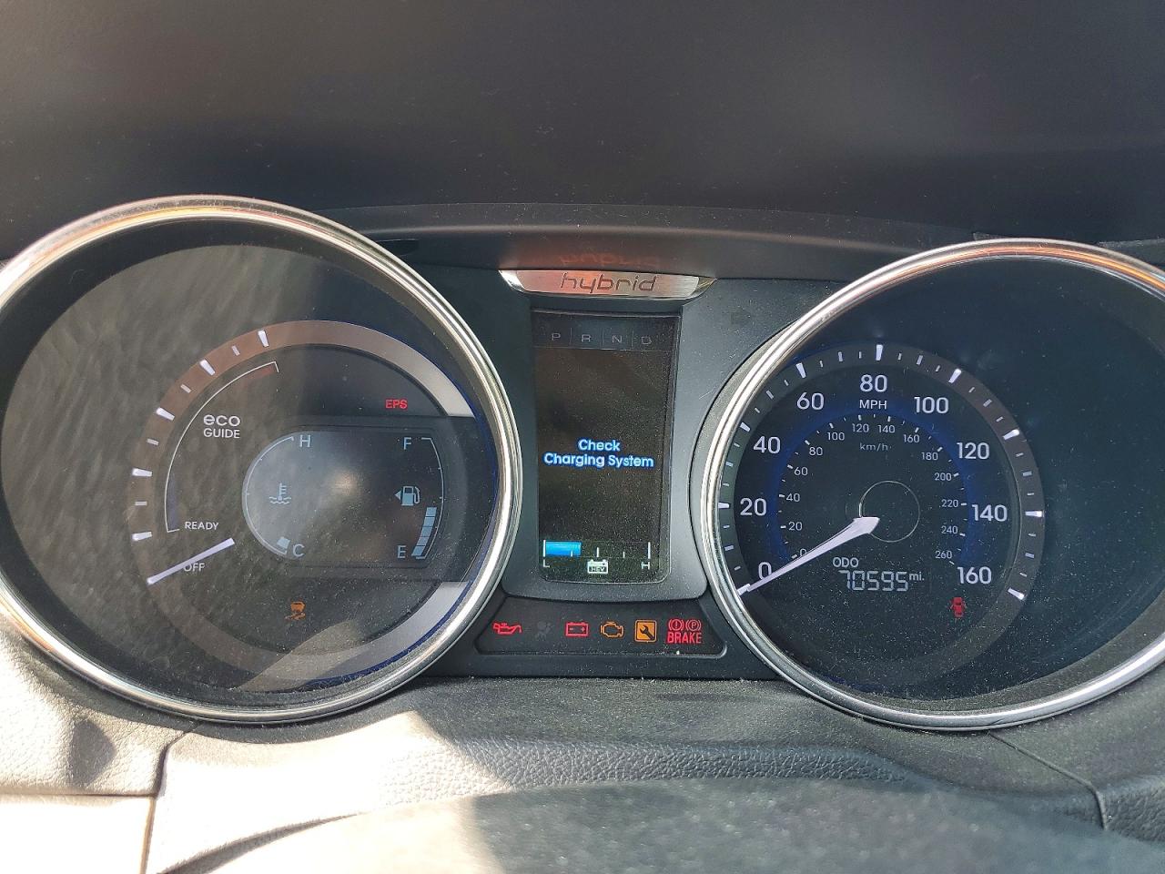 2013 Hyundai Sonata Hybrid Красный vin: KMHEC4A45DA084348