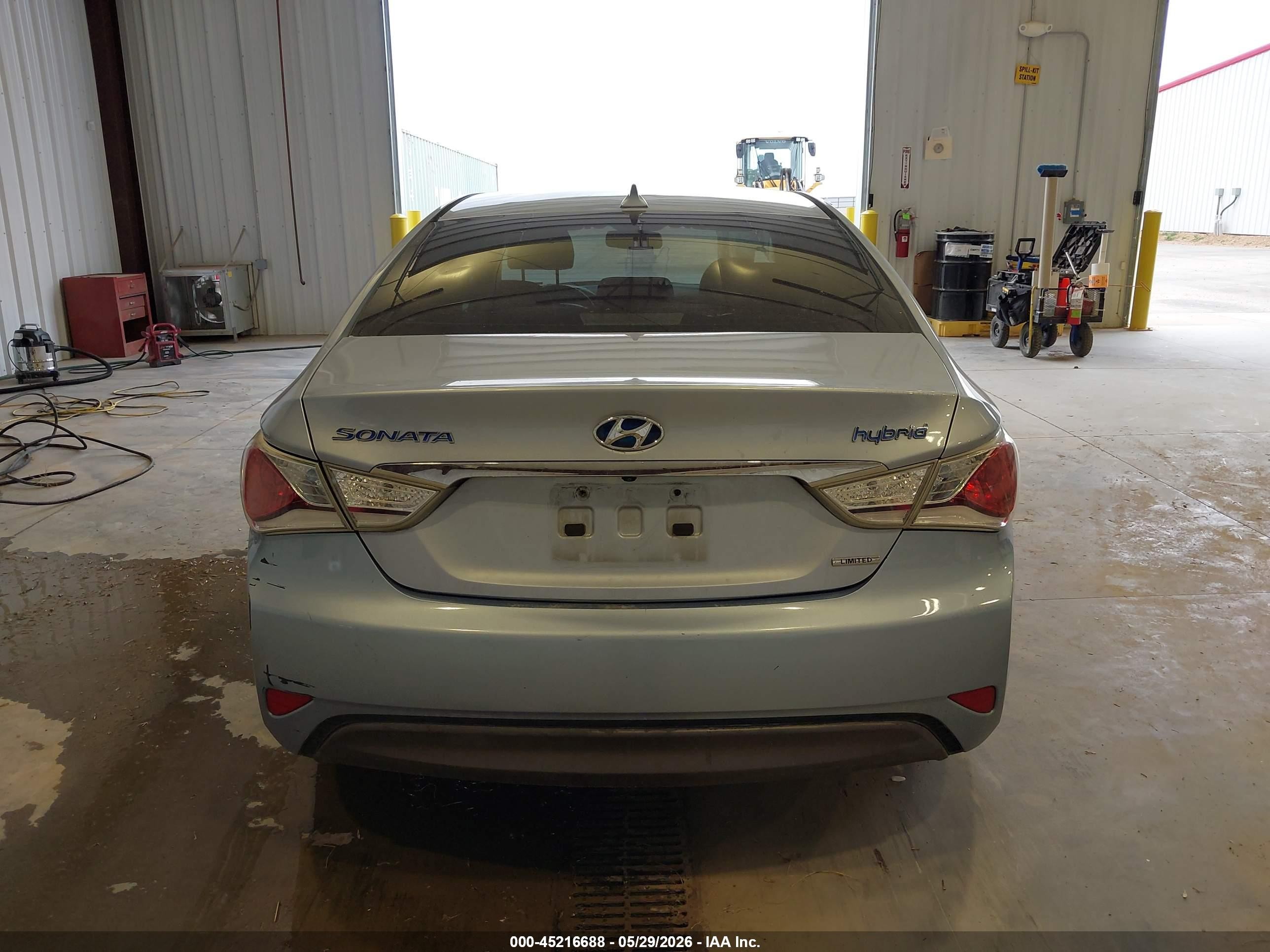 2013 Hyundai Sonata Hybrid Limited Light Blue vin: KMHEC4A45DA089100