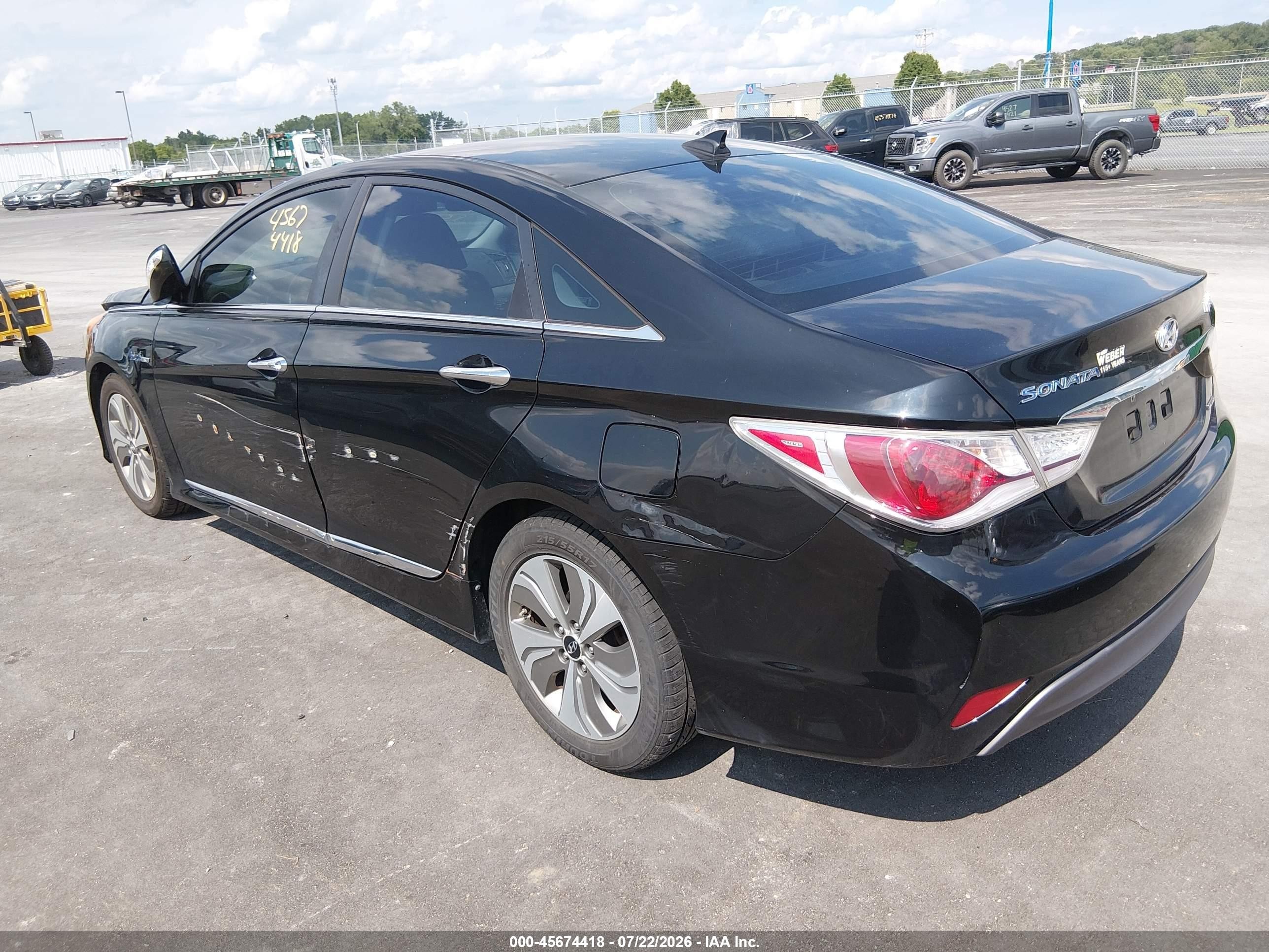 2013 Hyundai Sonata Hybrid Limited Black vin: KMHEC4A45DA090375