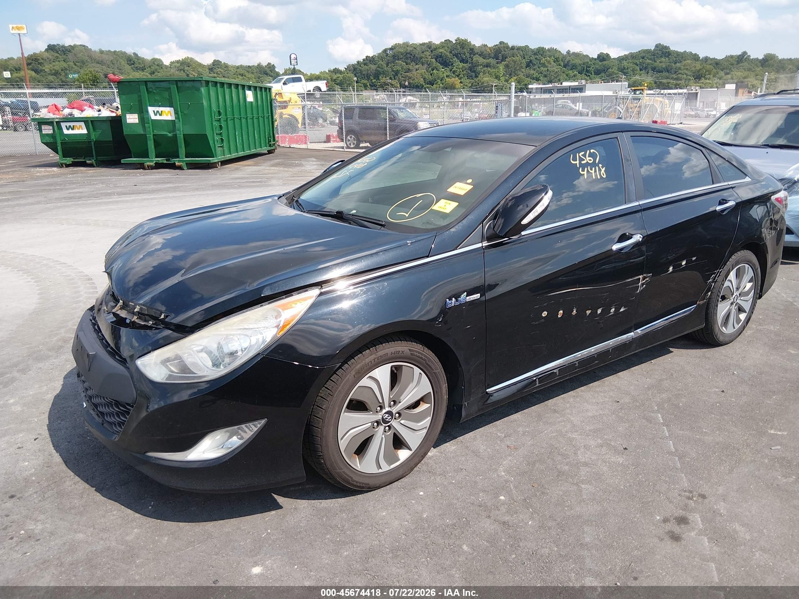 2013 Hyundai Sonata Hybrid Limited Black vin: KMHEC4A45DA090375