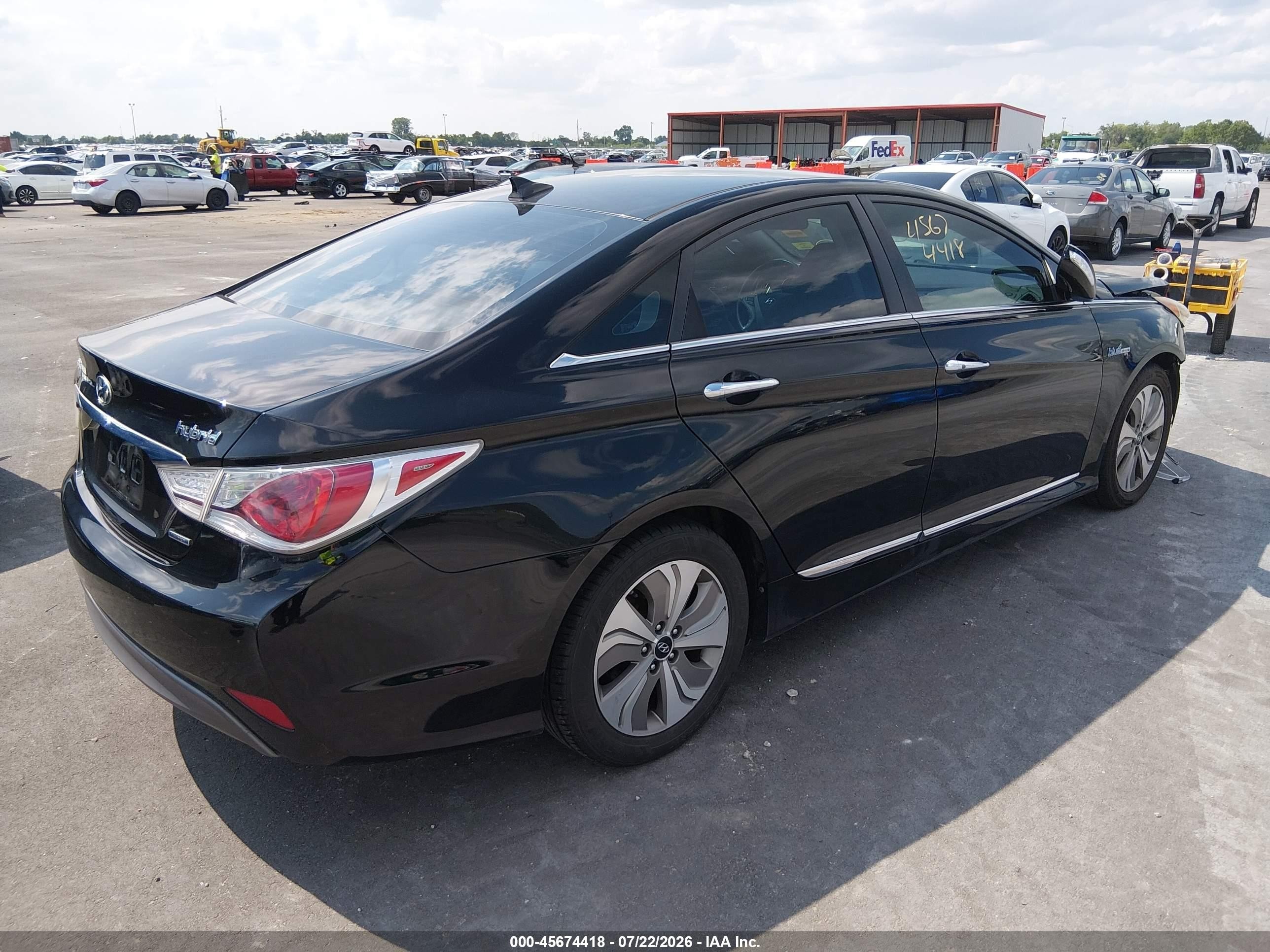 2013 Hyundai Sonata Hybrid Limited Black vin: KMHEC4A45DA090375