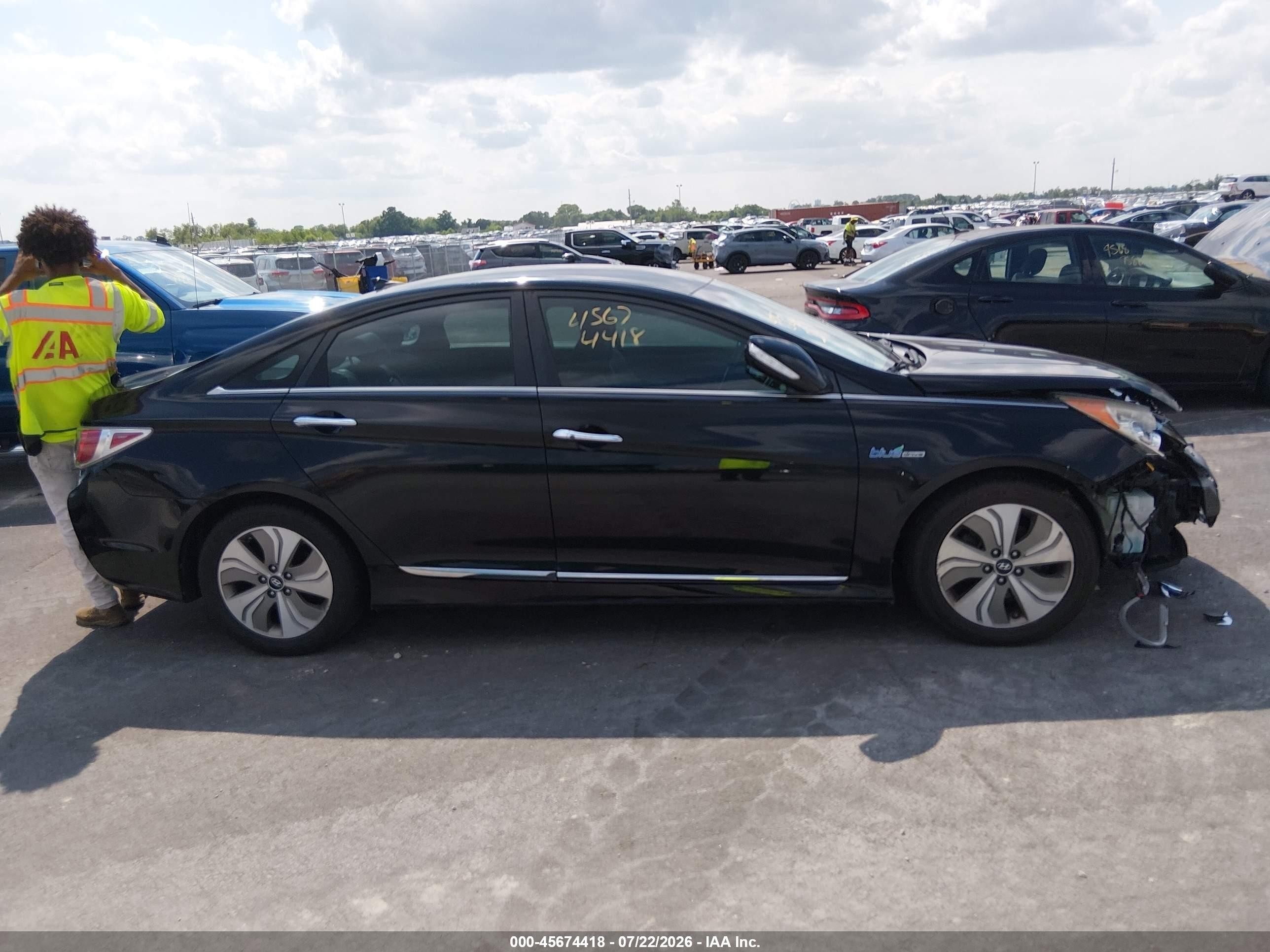 2013 Hyundai Sonata Hybrid Limited Black vin: KMHEC4A45DA090375