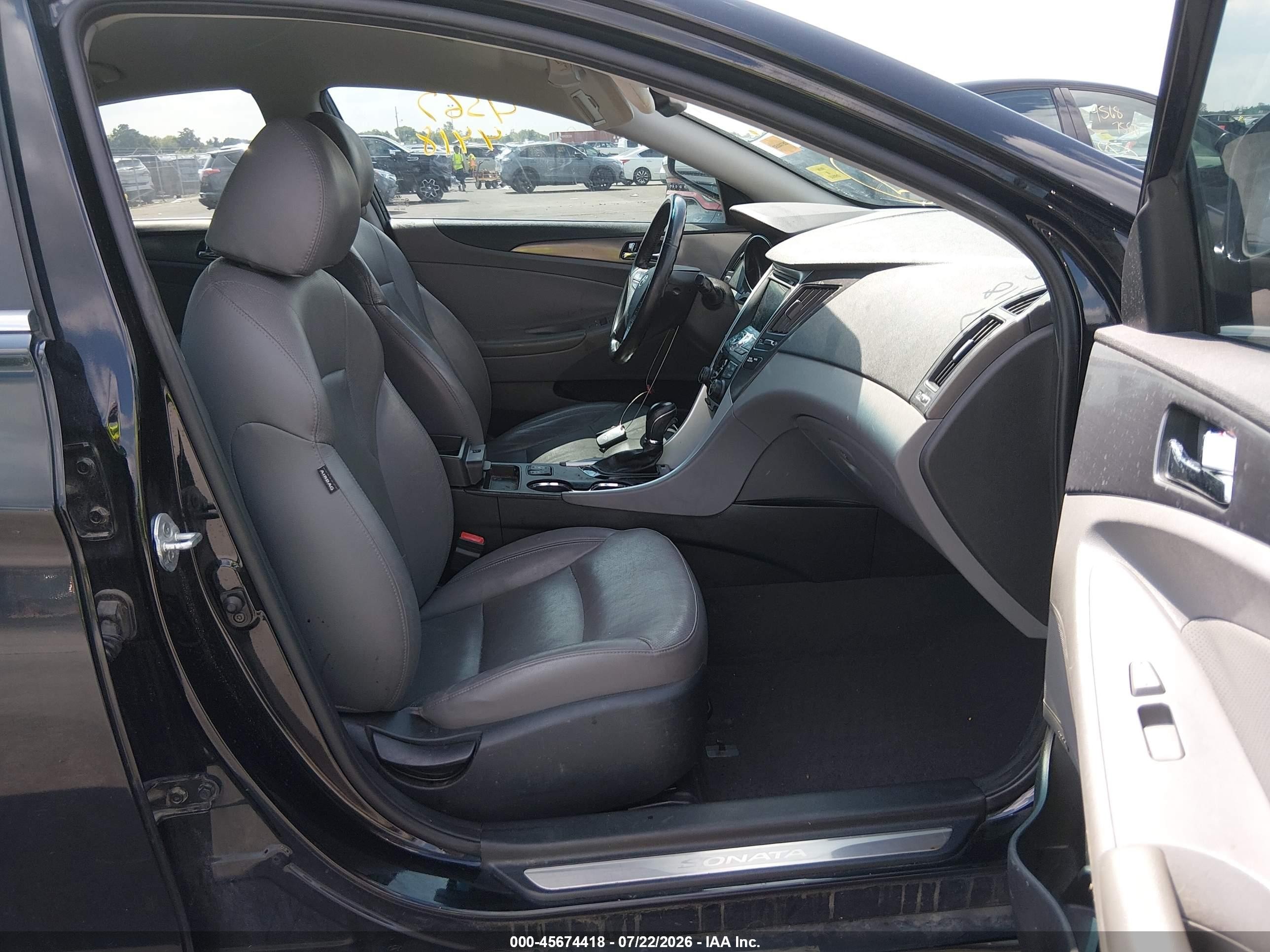 2013 Hyundai Sonata Hybrid Limited Black vin: KMHEC4A45DA090375