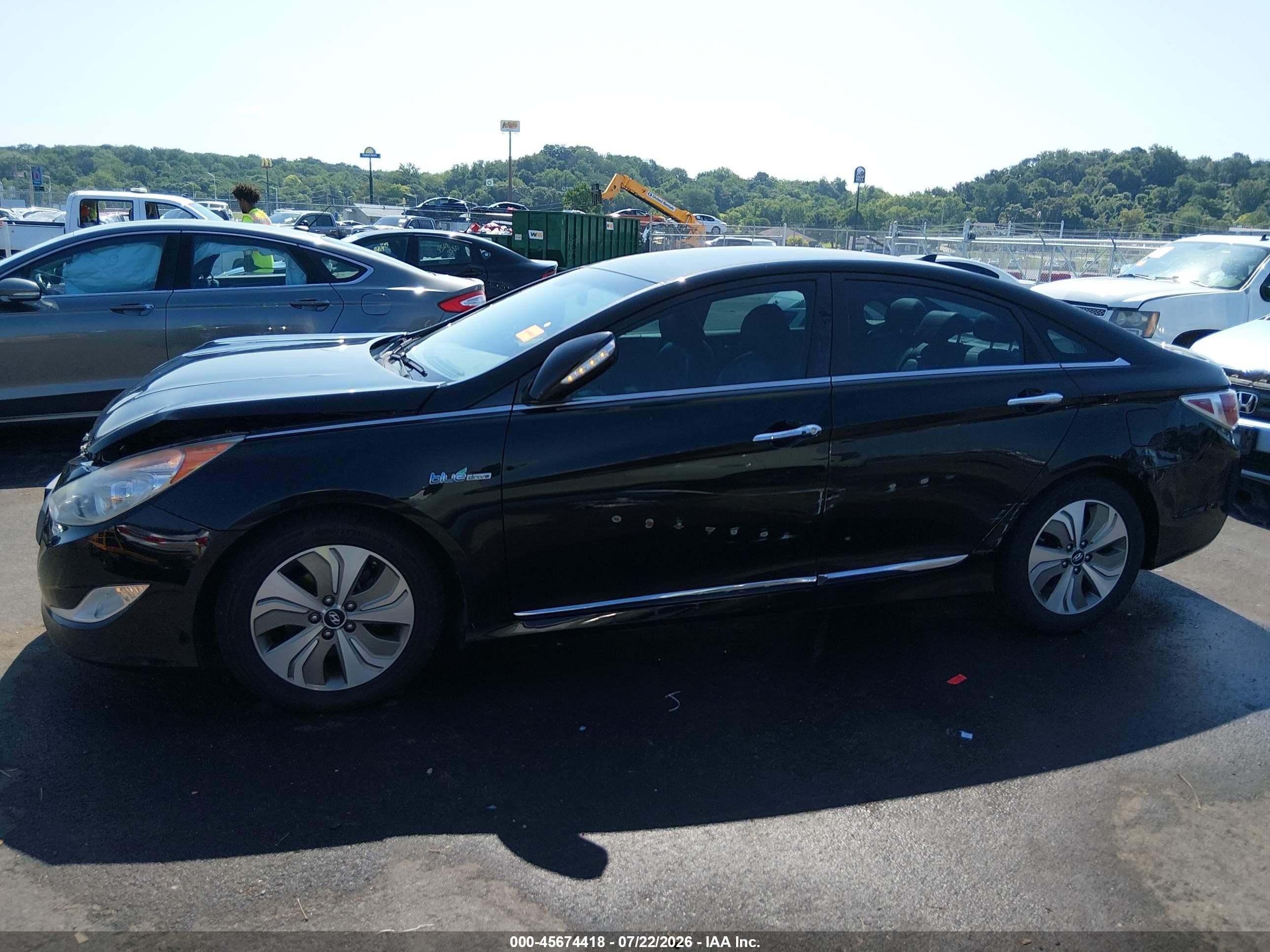 2013 Hyundai Sonata Hybrid Limited Black vin: KMHEC4A45DA090375