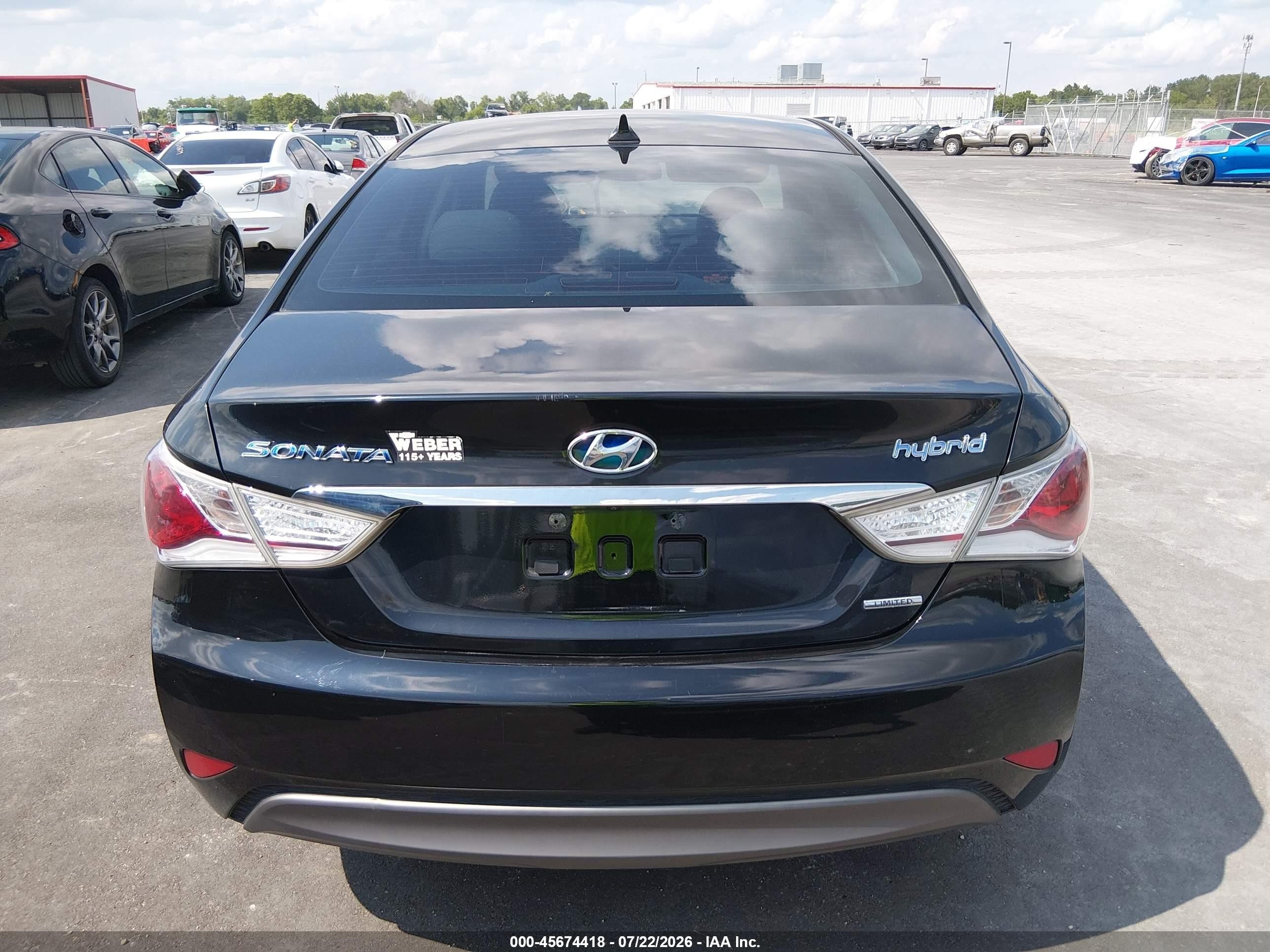 2013 Hyundai Sonata Hybrid Limited Black vin: KMHEC4A45DA090375