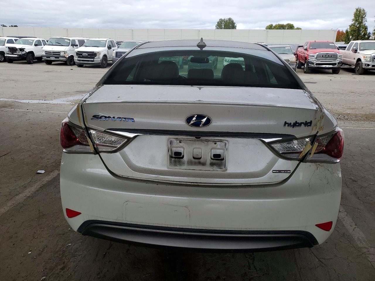 2013 Hyundai Sonata Hybrid White vin: KMHEC4A45DA091980