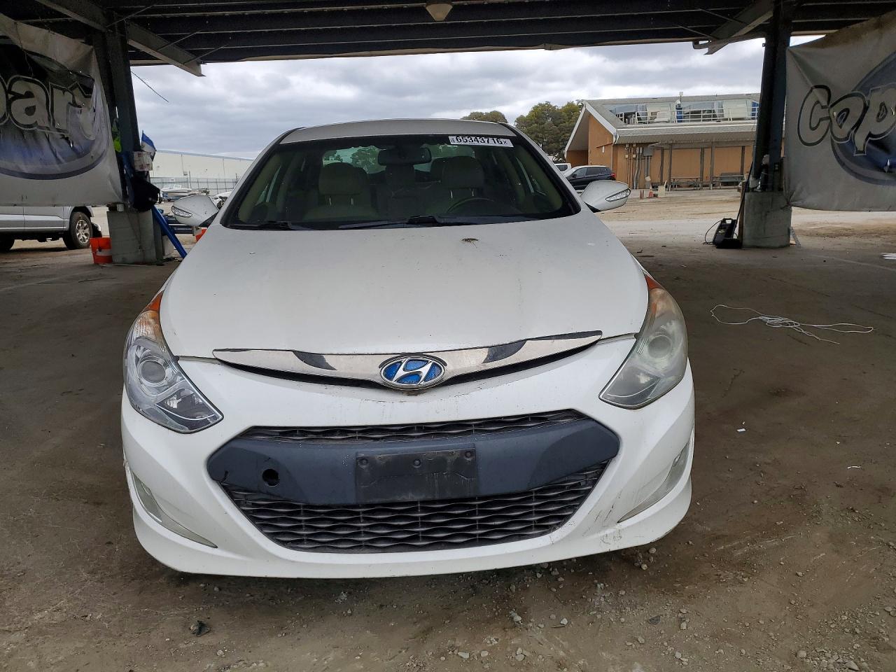 2013 Hyundai Sonata Hybrid White vin: KMHEC4A45DA091980