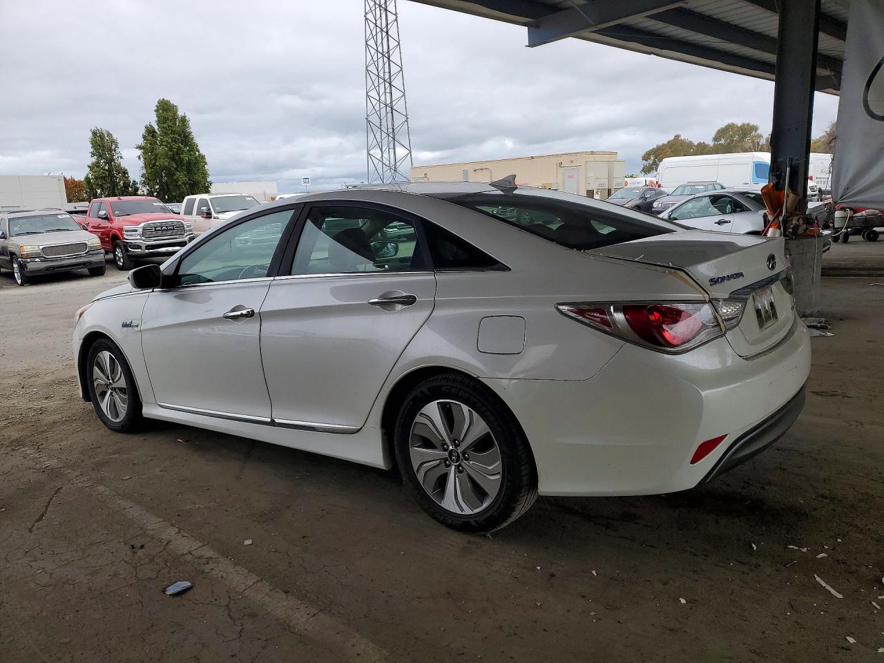 2013 Hyundai Sonata Hybrid White vin: KMHEC4A45DA091980