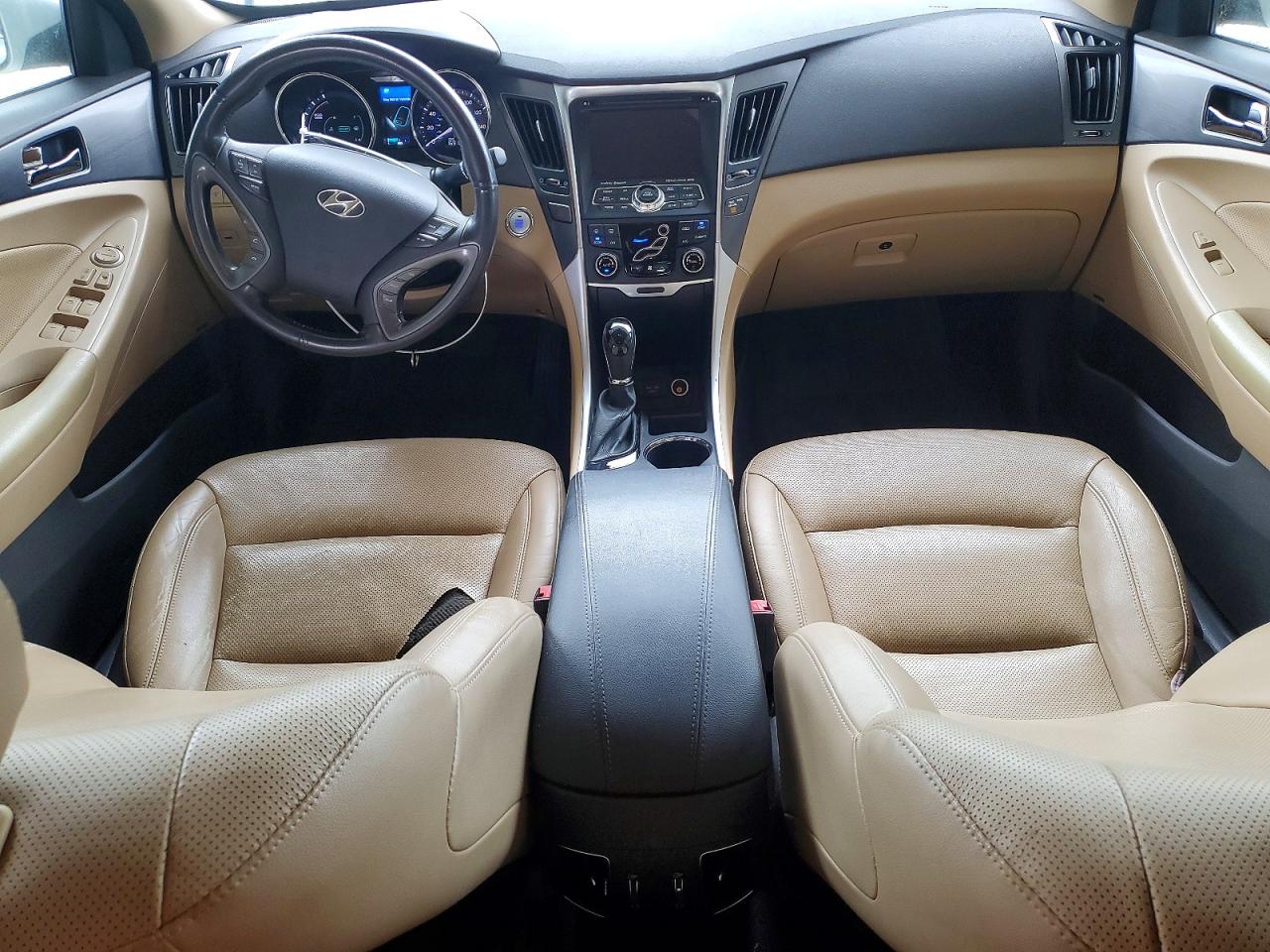 2013 Hyundai Sonata Hybrid White vin: KMHEC4A45DA091980