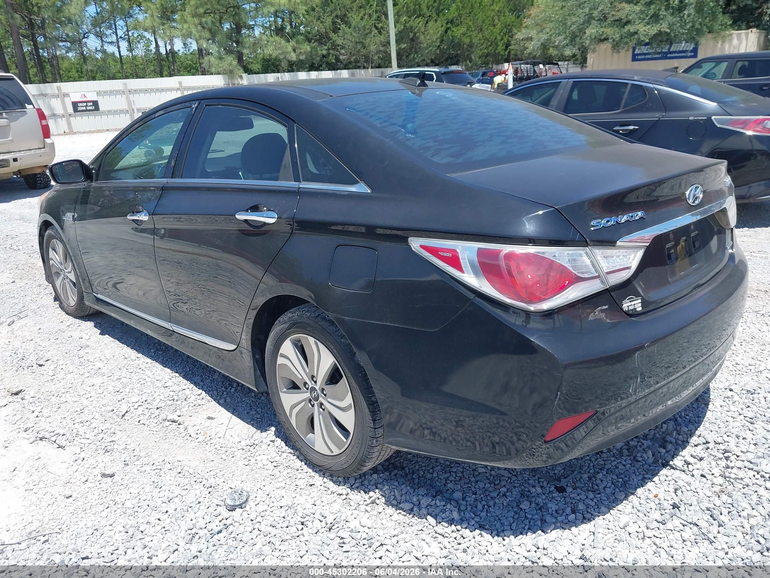 2014 Hyundai Sonata Hybrid Limited Черный vin: KMHEC4A45EA108679