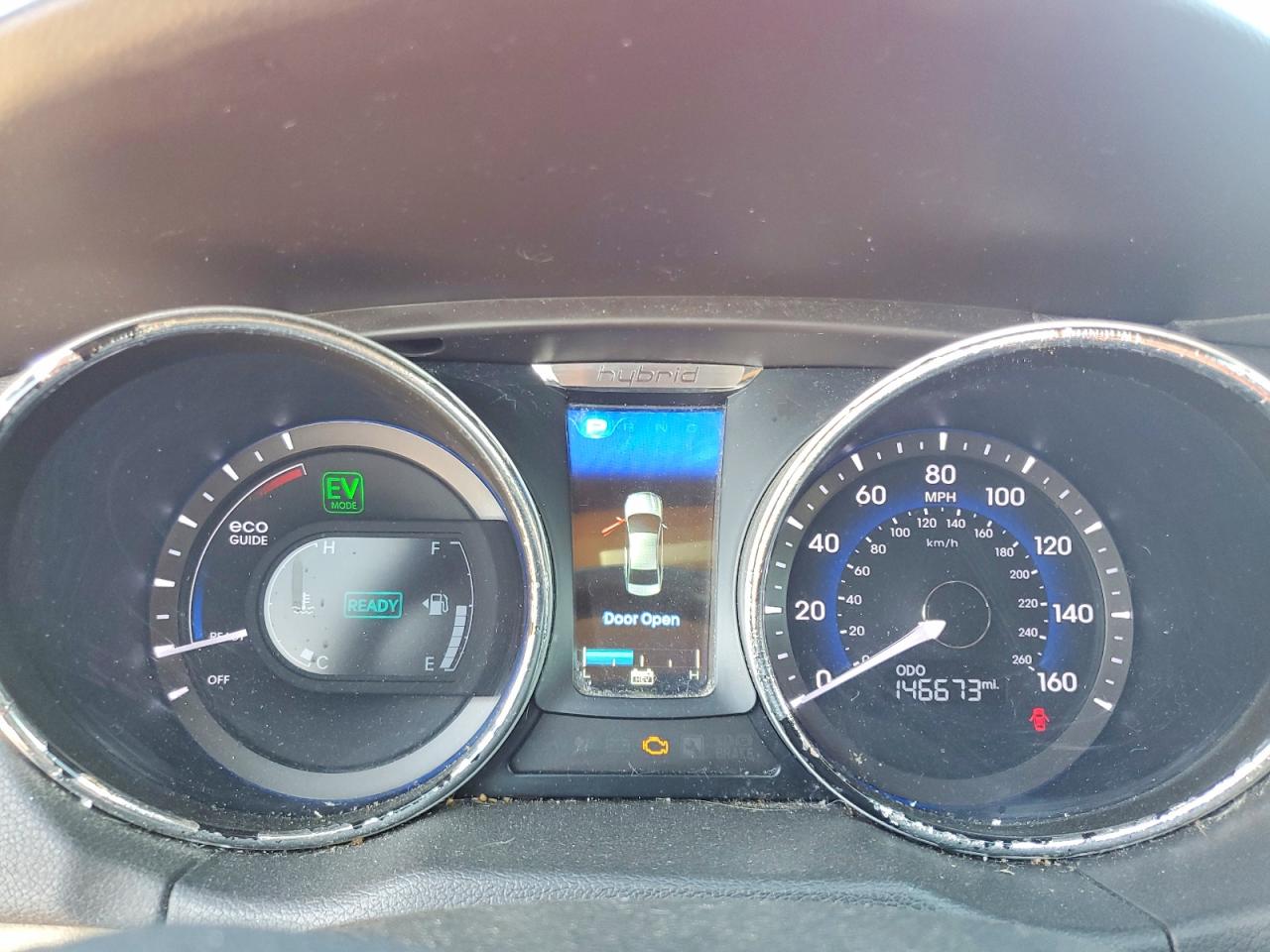 2014 Hyundai Sonata Hybrid Red vin: KMHEC4A45EA108925