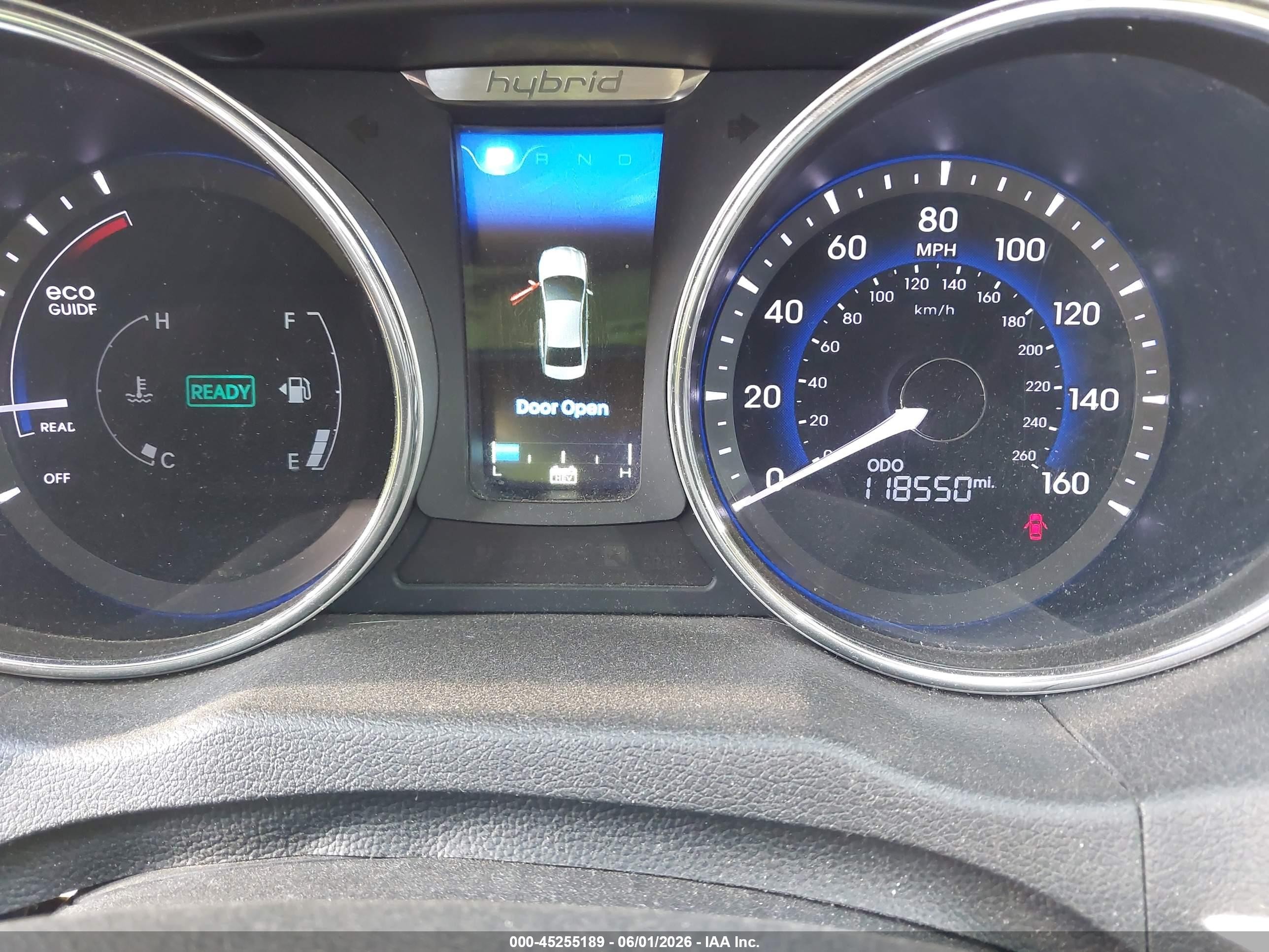 2014 Hyundai Sonata Hybrid Limited Light Blue vin: KMHEC4A45EA111369