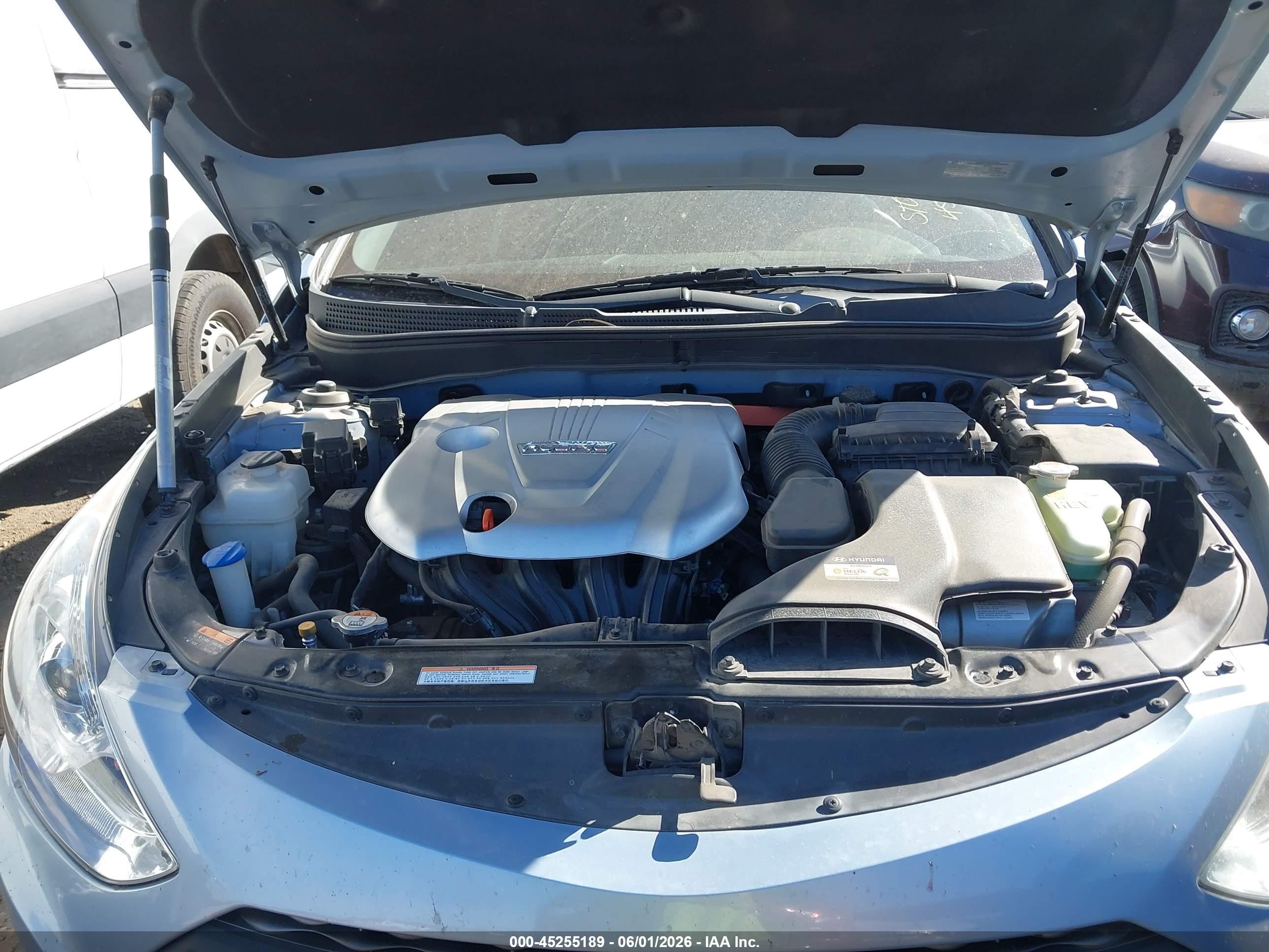 2014 Hyundai Sonata Hybrid Limited Light Blue vin: KMHEC4A45EA111369
