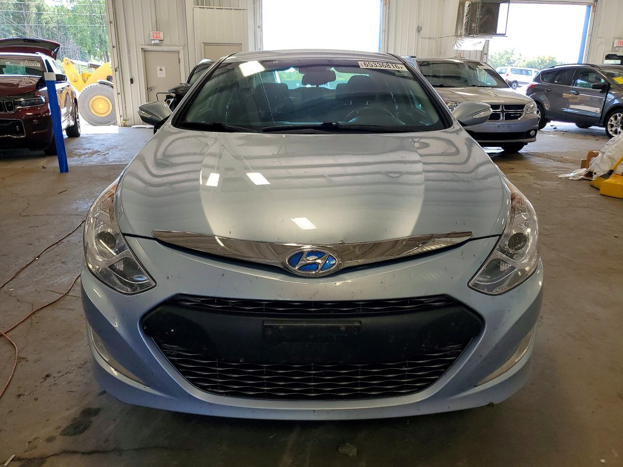 2014 Hyundai Sonata Hybrid Синий vin: KMHEC4A45EA113638