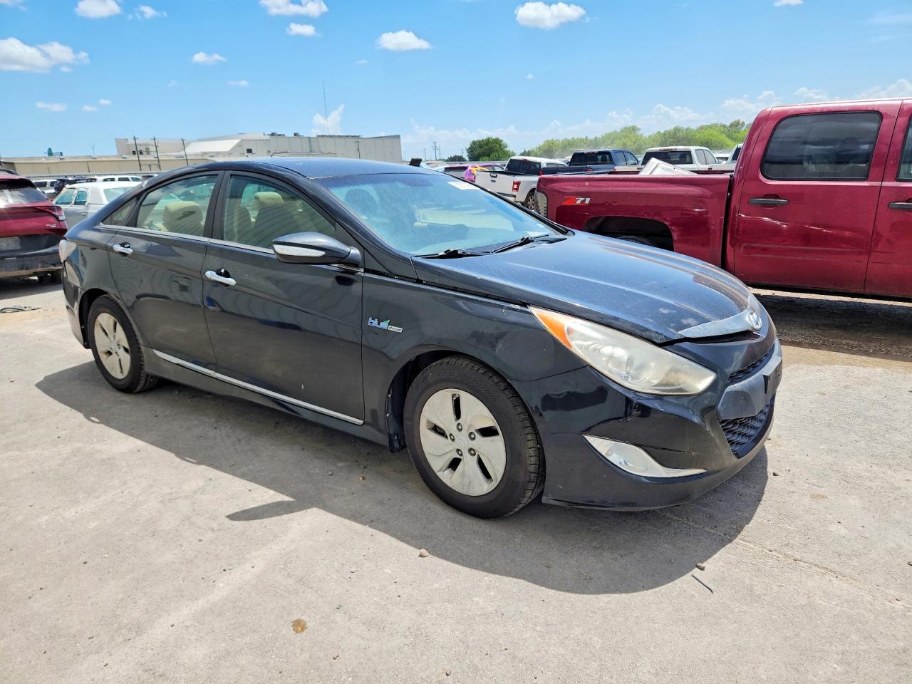 2014 Hyundai Sonata Hybrid Black vin: KMHEC4A45EA115132