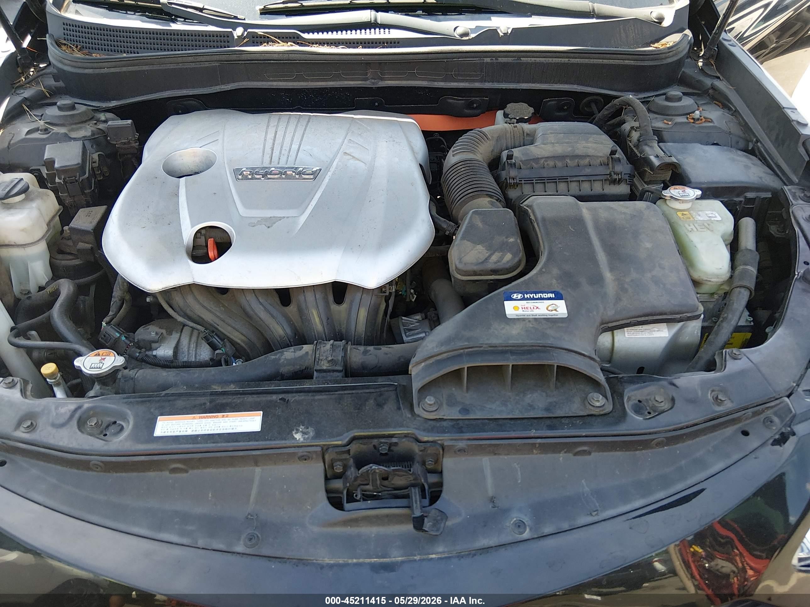 2014 Hyundai Sonata Hybrid   Black vin: KMHEC4A45EA116667
