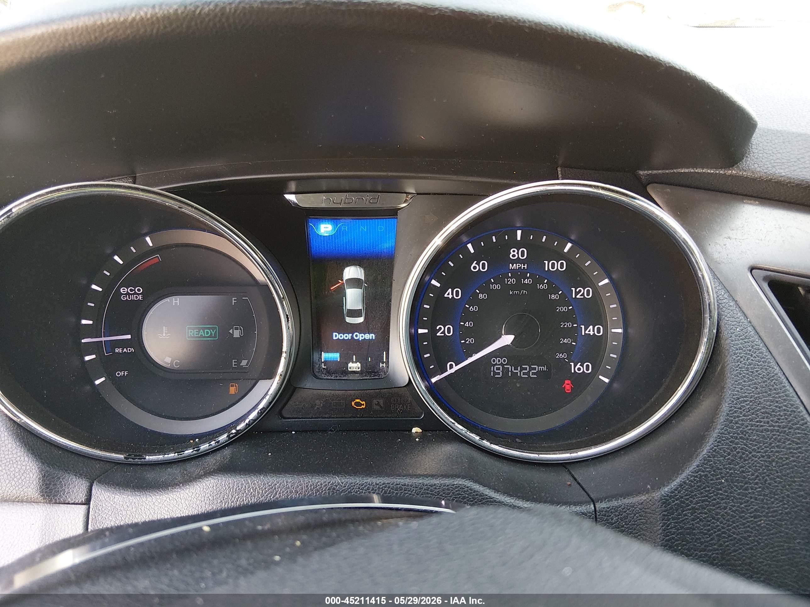 2014 Hyundai Sonata Hybrid   Black vin: KMHEC4A45EA116667