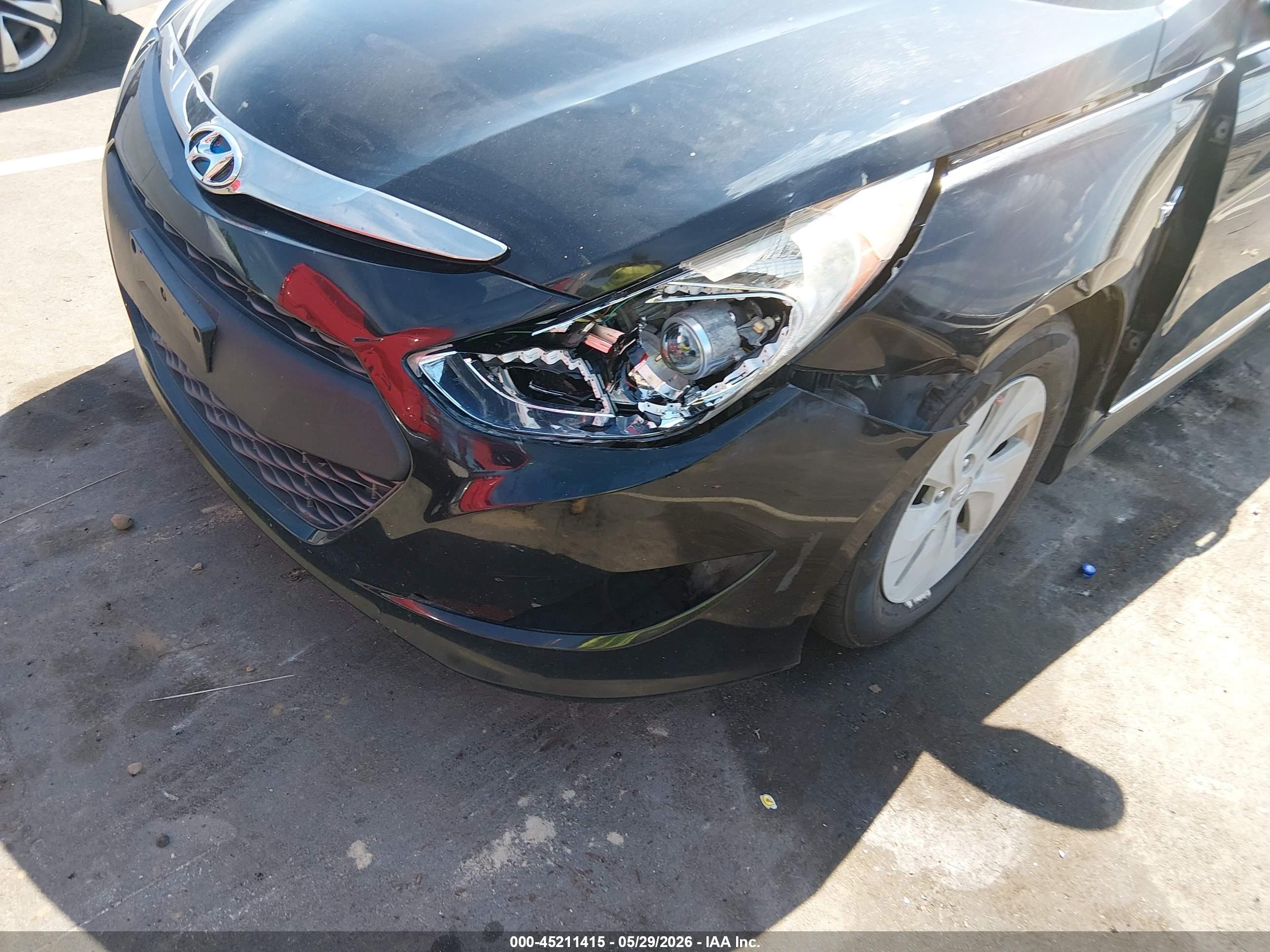 2014 Hyundai Sonata Hybrid   Black vin: KMHEC4A45EA116667