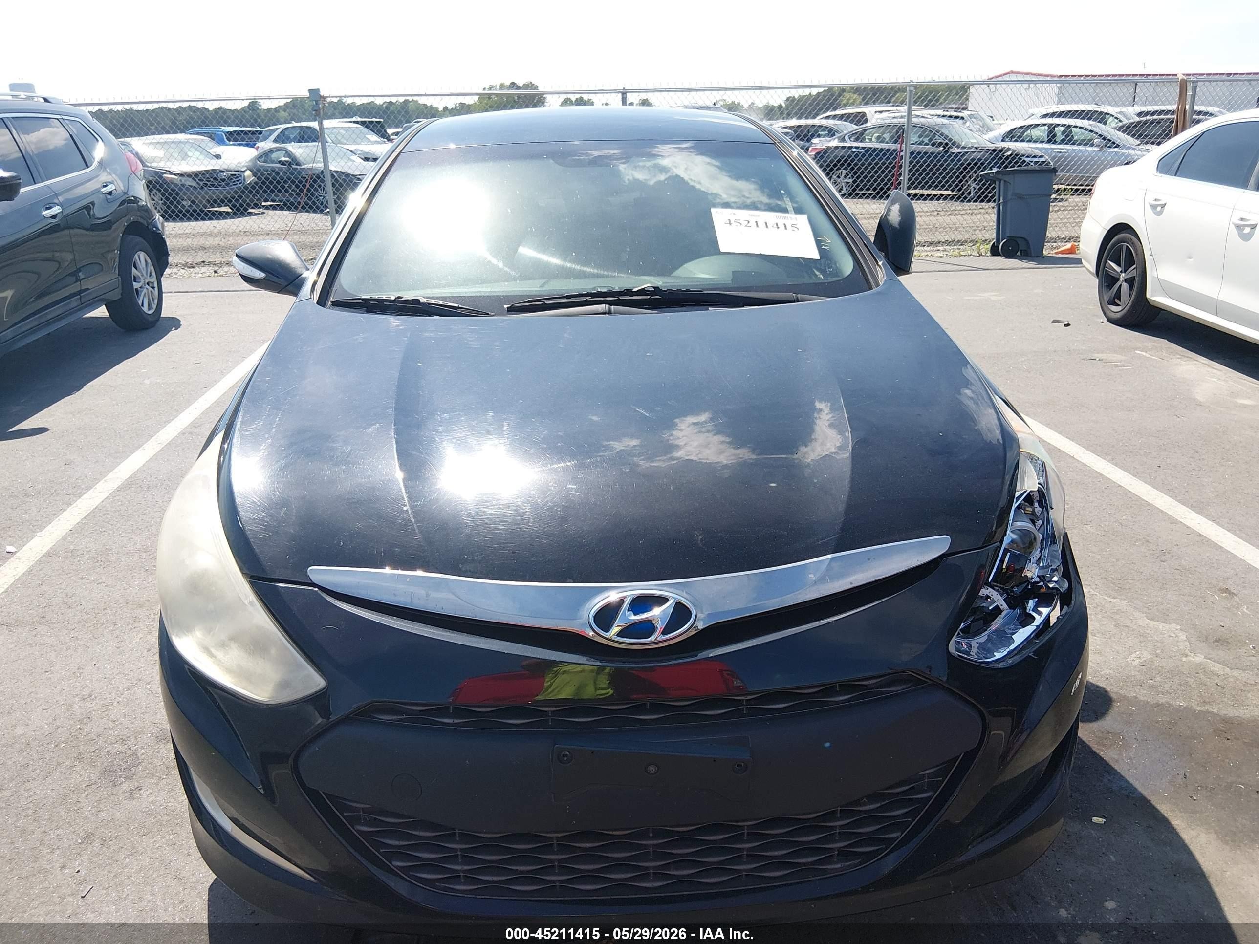 2014 Hyundai Sonata Hybrid   Black vin: KMHEC4A45EA116667