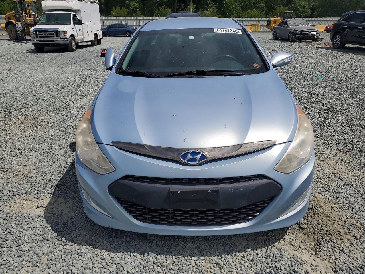 2014 Hyundai Sonata Hybrid Blue vin: KMHEC4A45EA116782