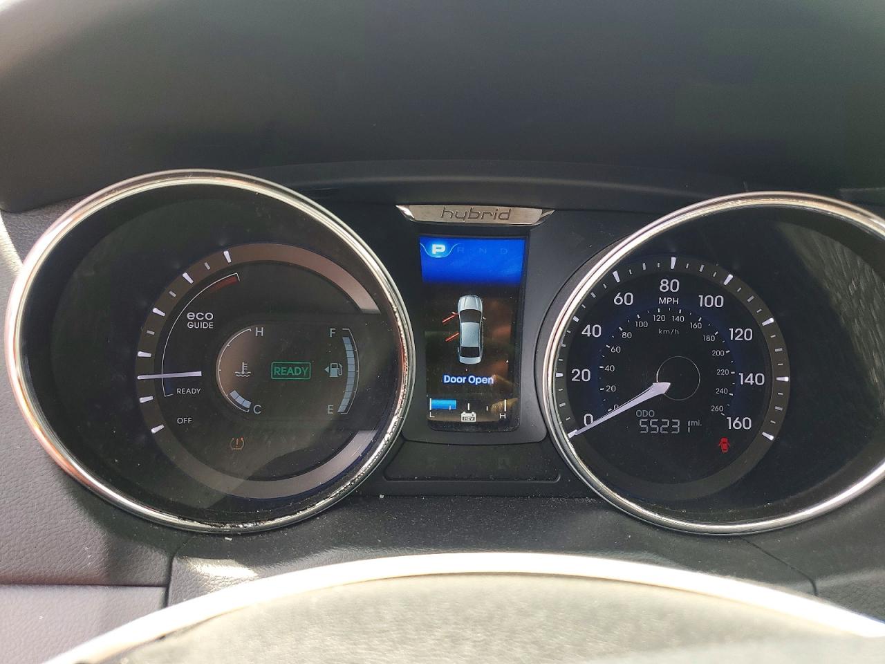 2014 Hyundai Sonata Hybrid Blue vin: KMHEC4A45EA116782