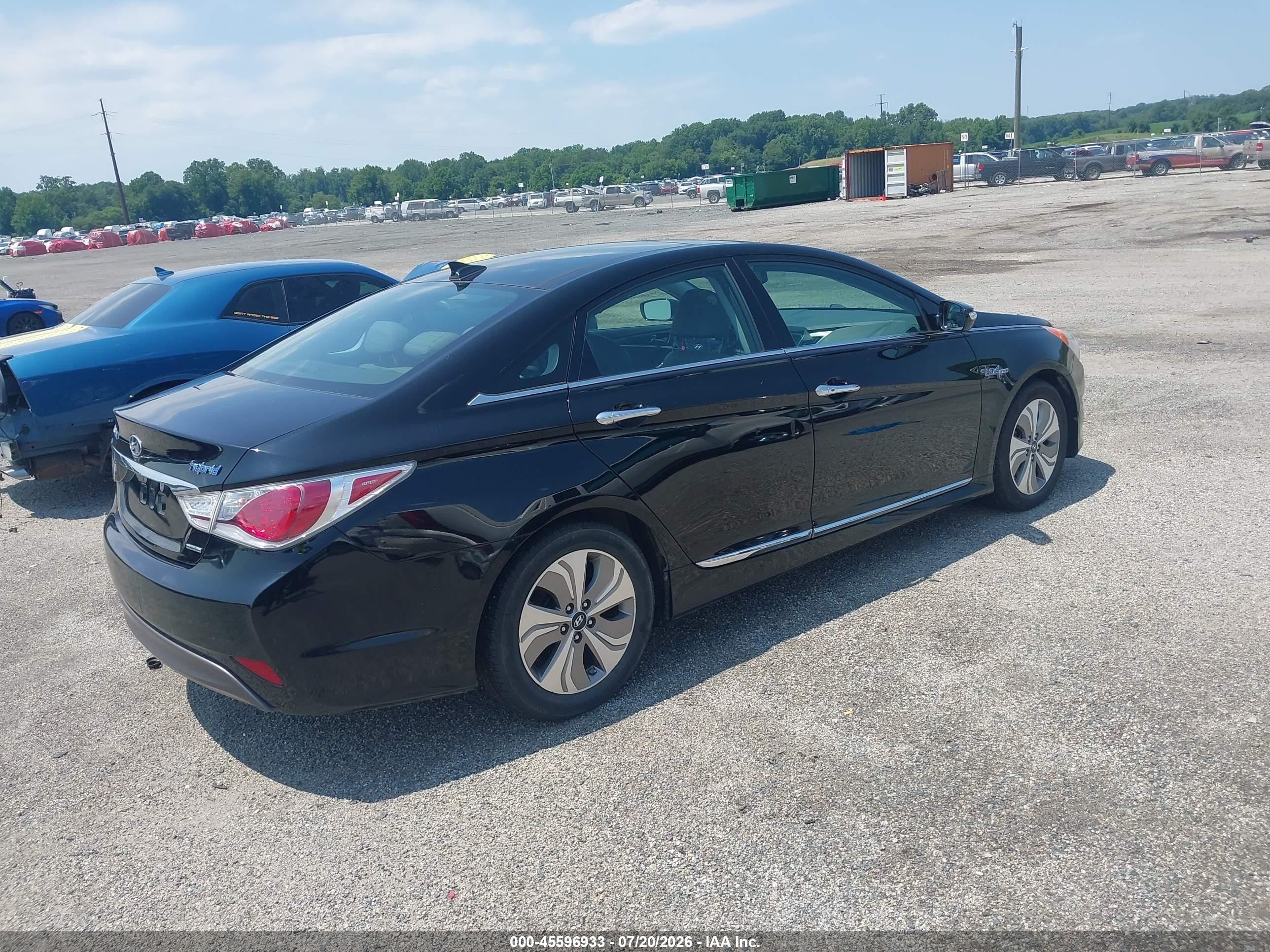 2015 Hyundai Sonata Hybrid Limited Black vin: KMHEC4A45FA128030