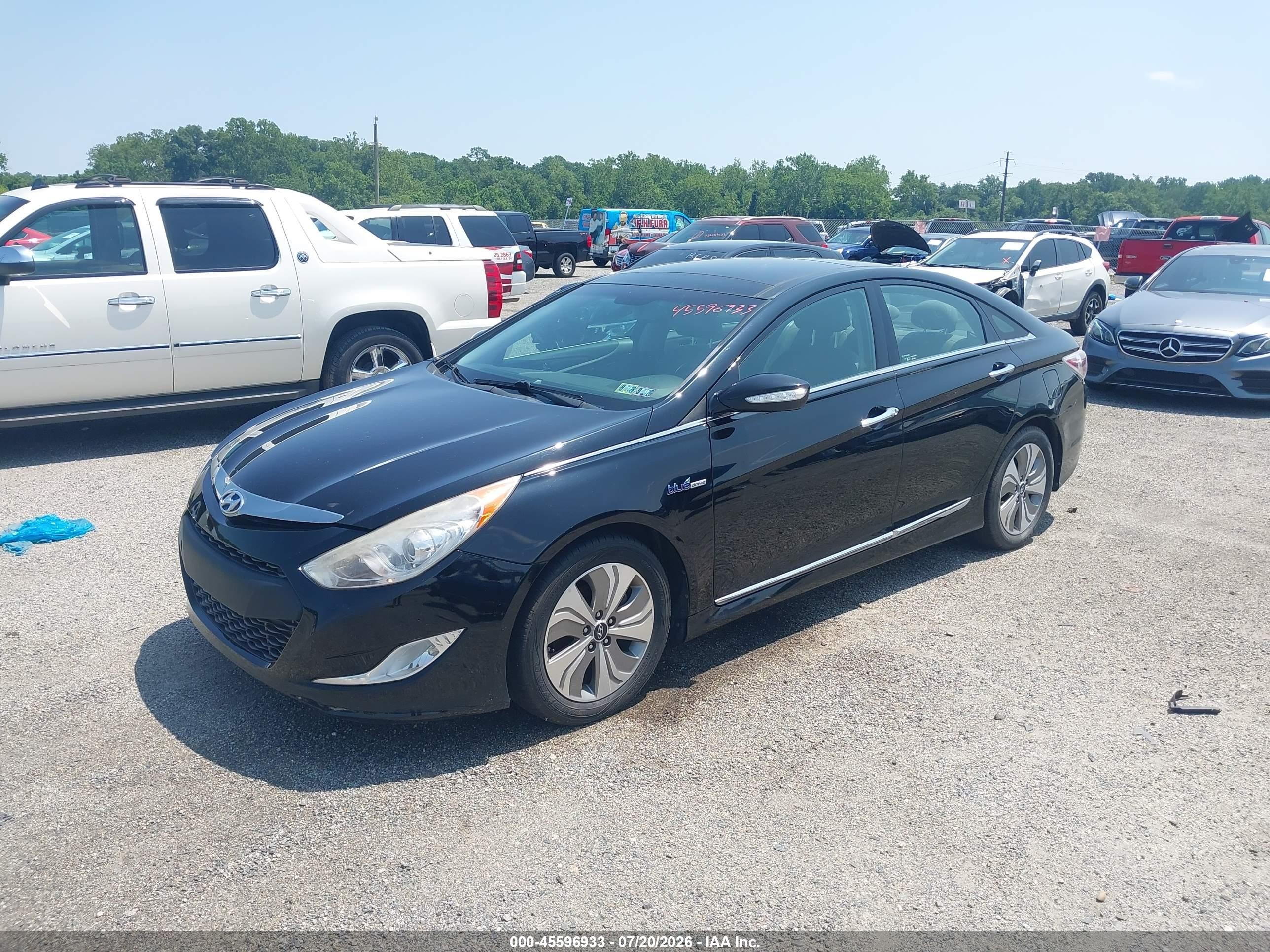 2015 Hyundai Sonata Hybrid Limited Black vin: KMHEC4A45FA128030