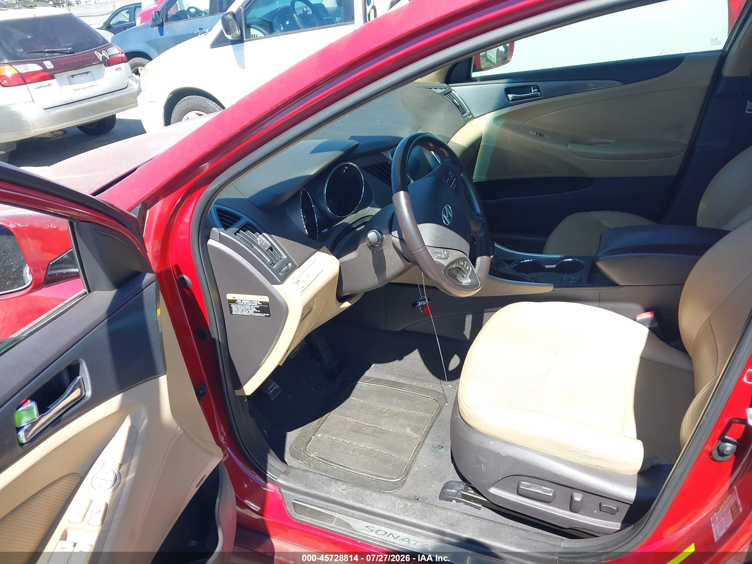 2015 Hyundai Sonata Hybrid Limited Red vin: KMHEC4A45FA128674
