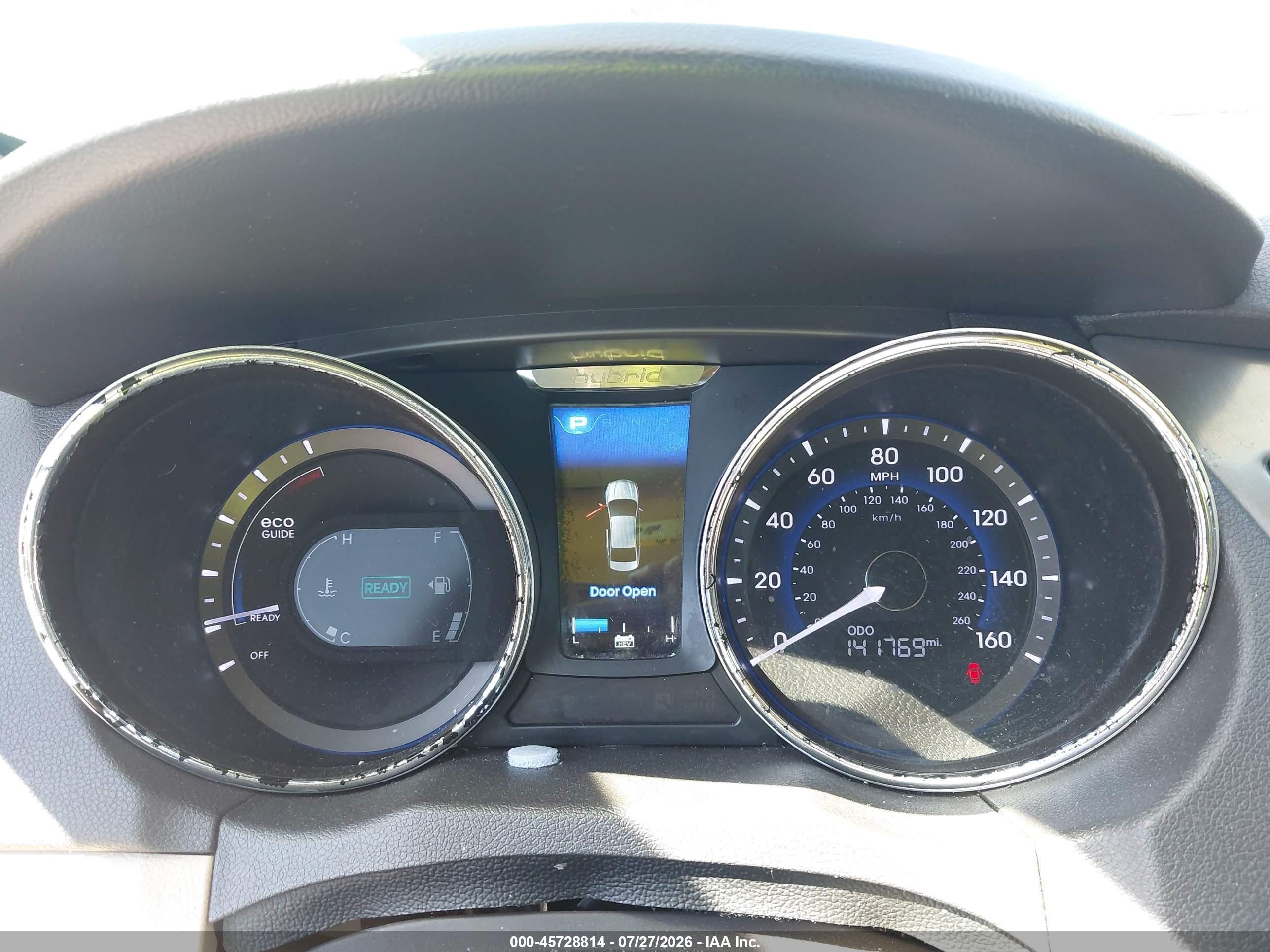 2015 Hyundai Sonata Hybrid Limited Red vin: KMHEC4A45FA128674
