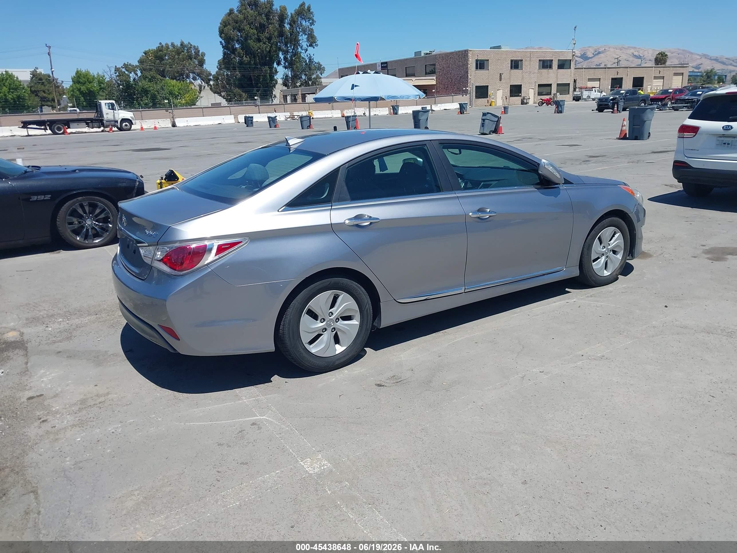 2015 Hyundai Sonata Hybrid   Gray vin: KMHEC4A45FA138671