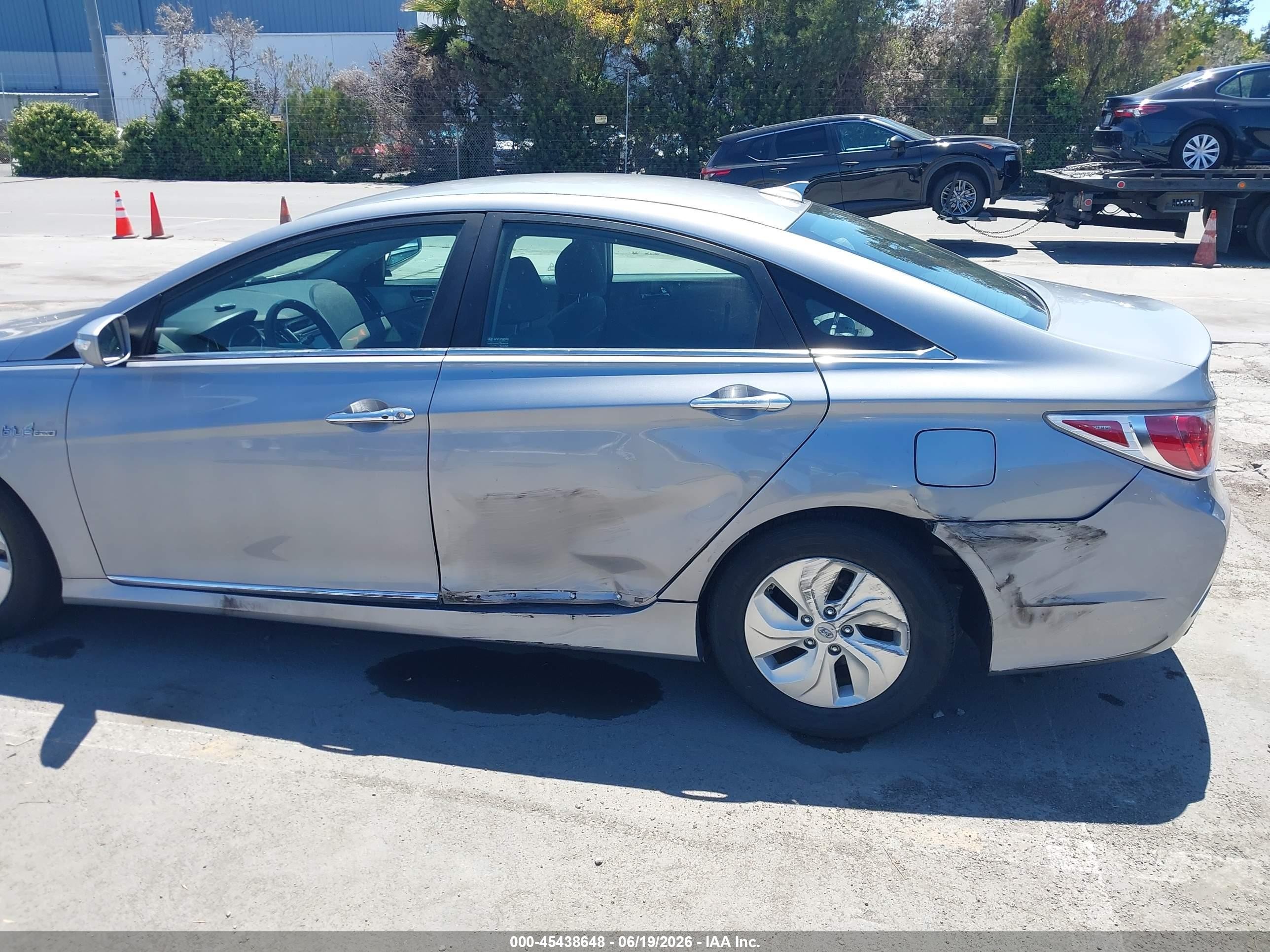 2015 Hyundai Sonata Hybrid   Gray vin: KMHEC4A45FA138671
