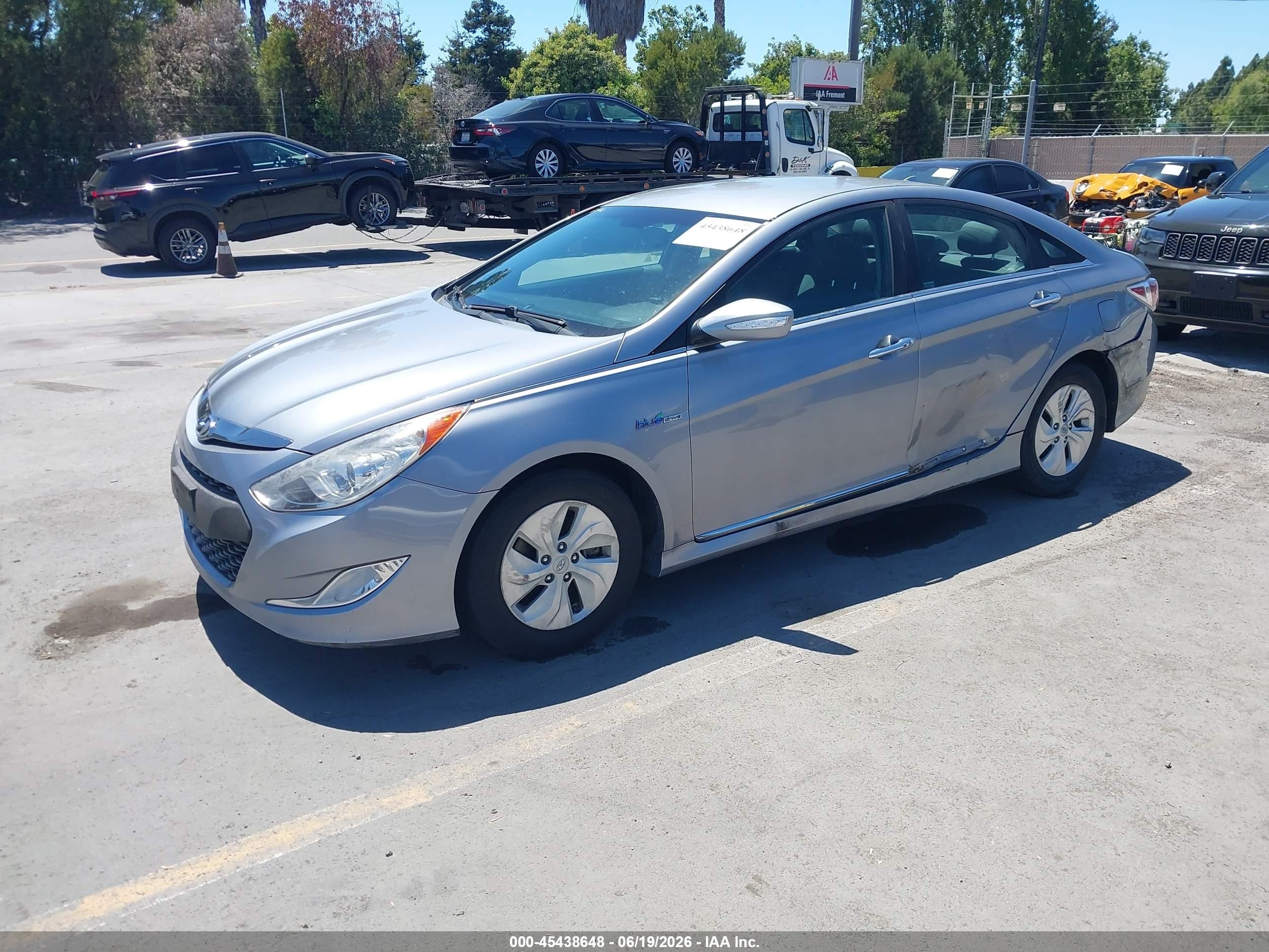 2015 Hyundai Sonata Hybrid   Gray vin: KMHEC4A45FA138671