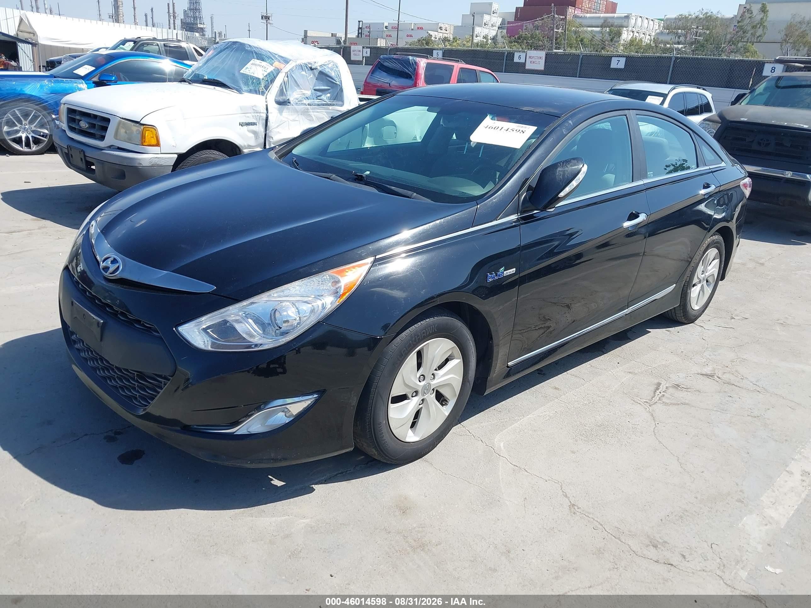 2015 Hyundai Sonata Hybrid   Черный vin: KMHEC4A45FA138931