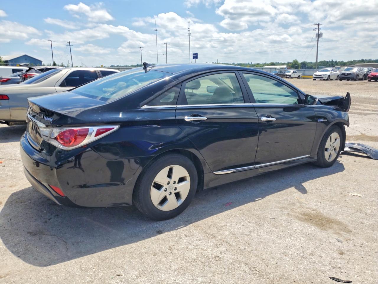 2011 Hyundai Sonata Hybrid Black vin: KMHEC4A46BA003015